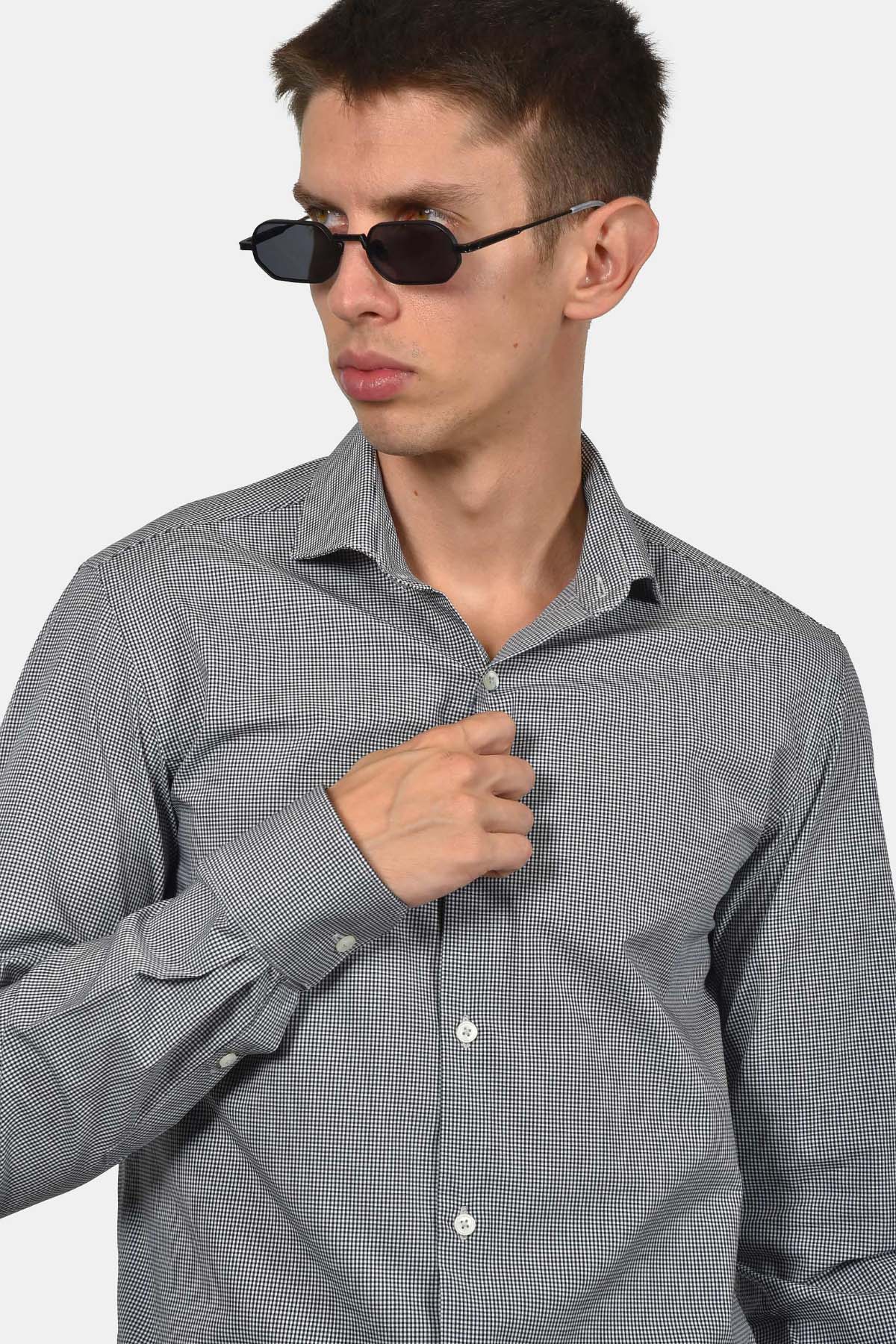 ανδρικό-πουκάμισο-ψιλό-καρό-normal-fit-100%-βαμβάκι