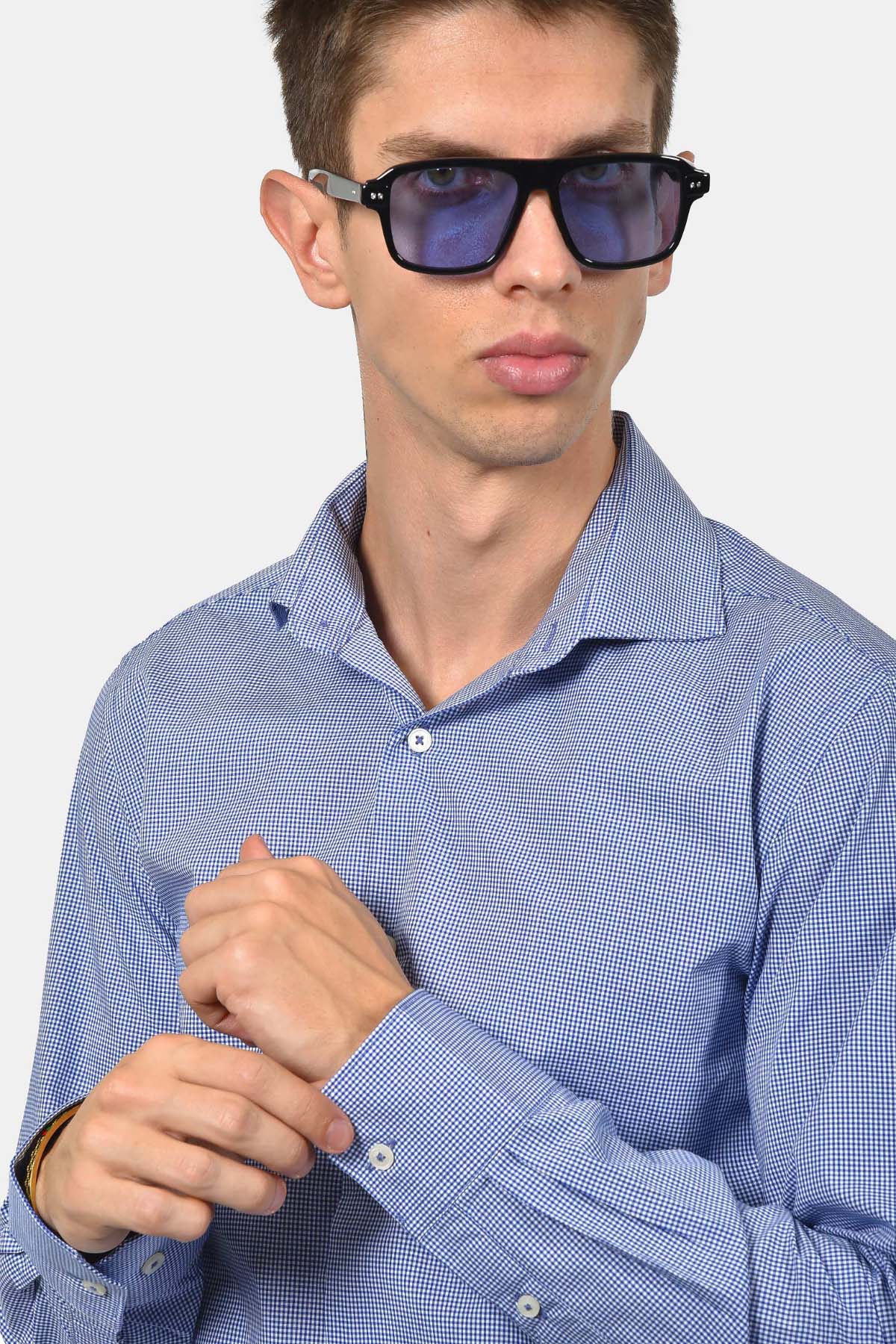 ανδρικό-πουκάμισο-ψιλό-καρό-normal-fit-100%-βαμβάκι