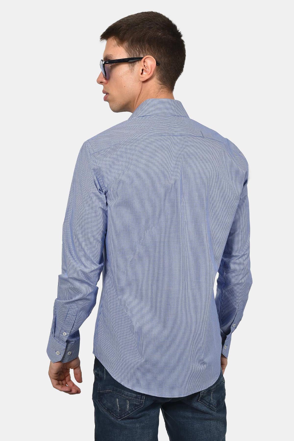 ανδρικό-πουκάμισο-ψιλό-καρό-normal-fit-100%-βαμβάκι