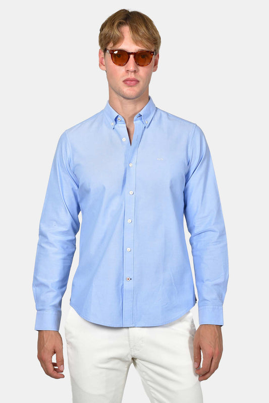 ανδρικό-πουκάμισο-button-down-100%-βαμβακερό-με-διακριτικό-κέντημα-στήθους