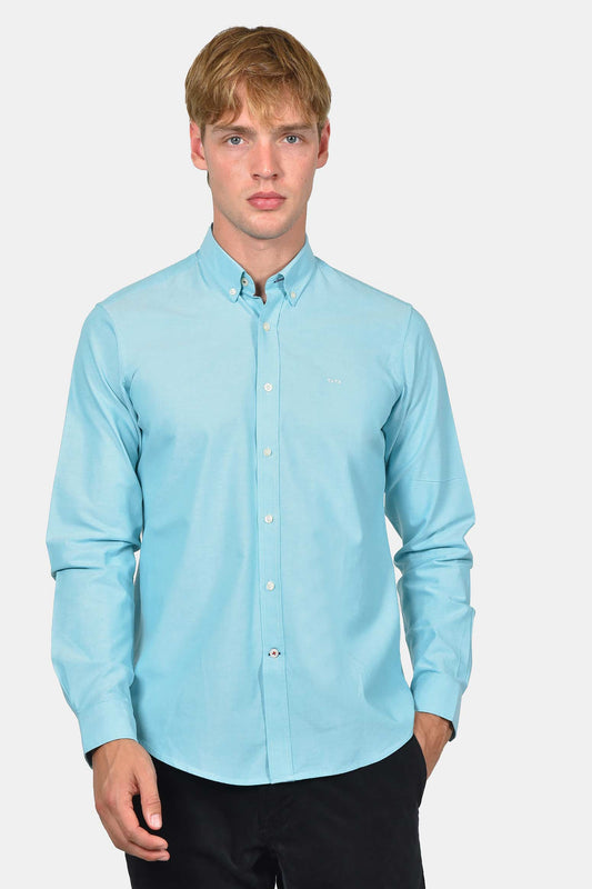 ανδρικό-πουκάμισο-button-down-100%-βαμβακερό-με-διακριτικό-κέντημα-στήθους