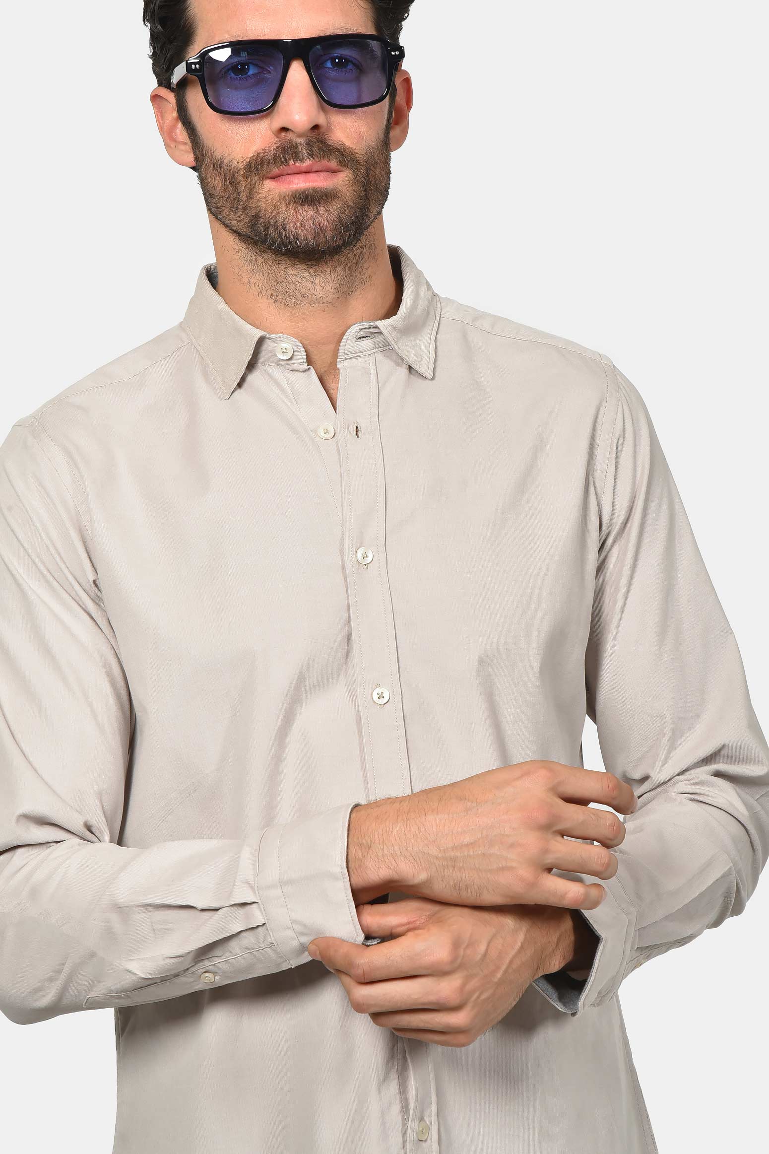 ανδρικό-βαμβακερό-πουκάμισο-ψιλό-κοτλέ