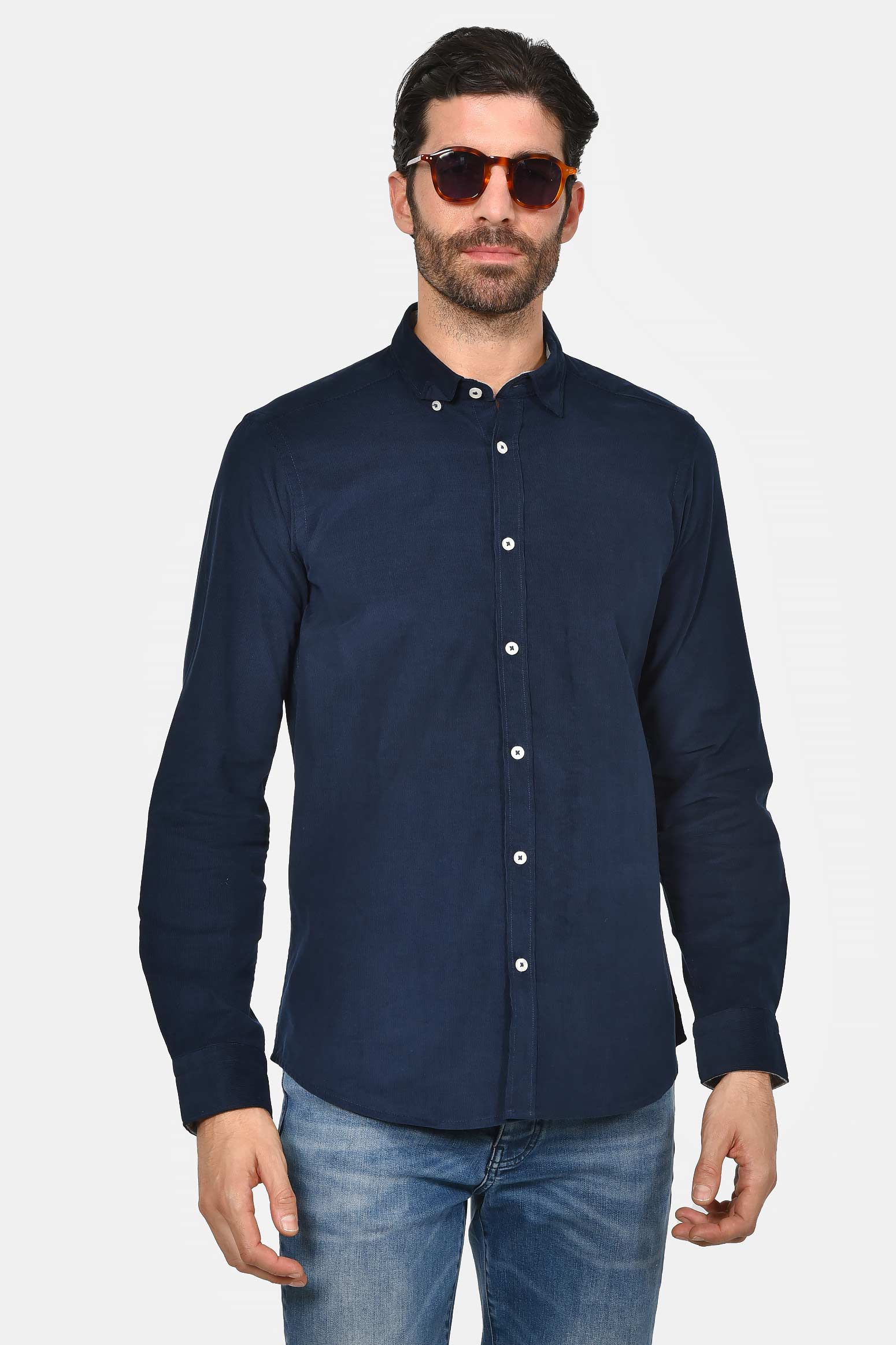 ανδρικό-βαμβακερό-πουκάμισο-ψιλό-κοτλέ