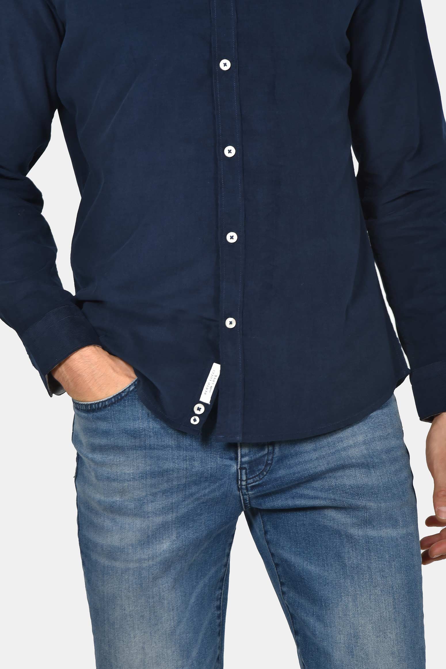 ανδρικό-βαμβακερό-πουκάμισο-ψιλό-κοτλέ