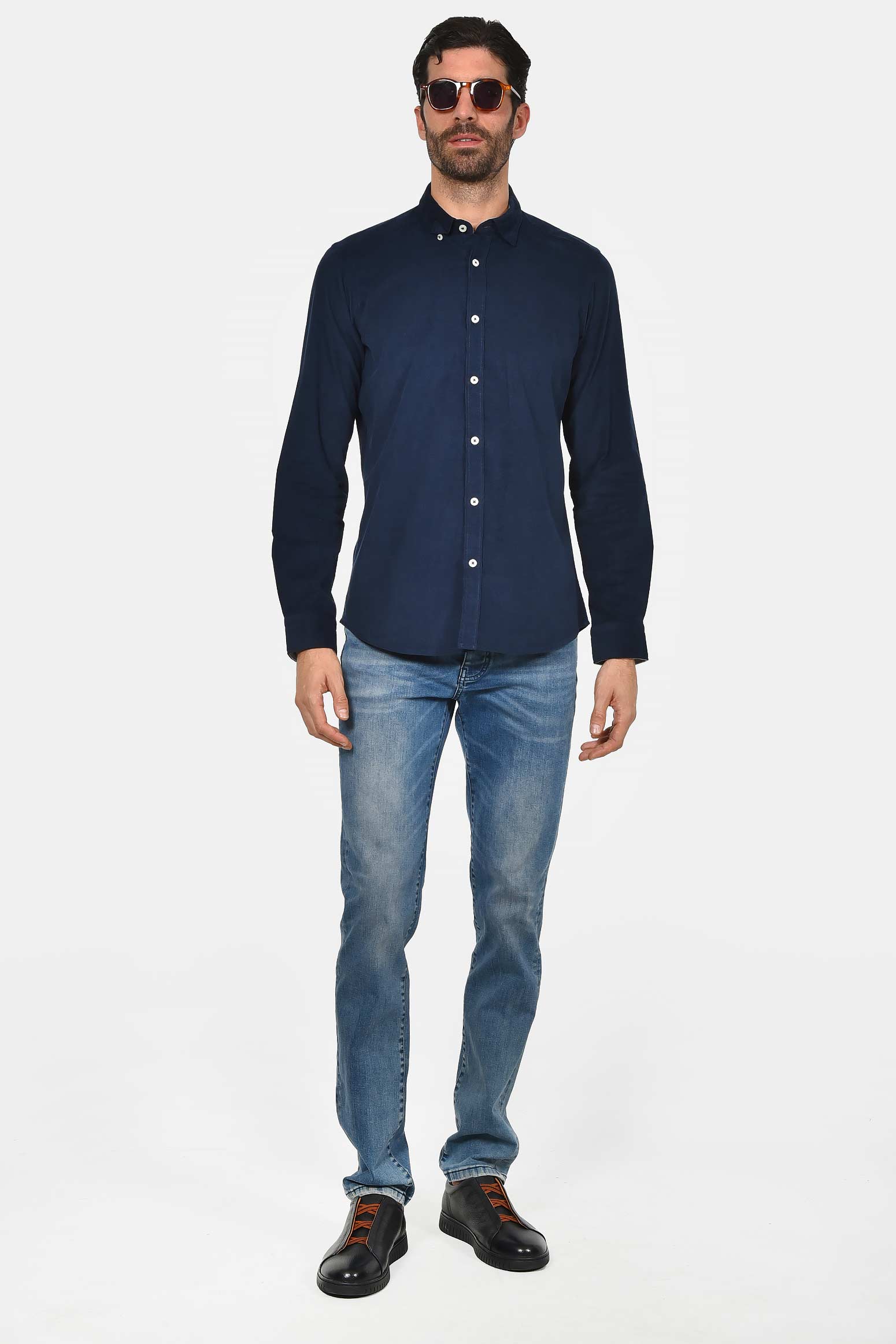 ανδρικό-βαμβακερό-πουκάμισο-ψιλό-κοτλέ