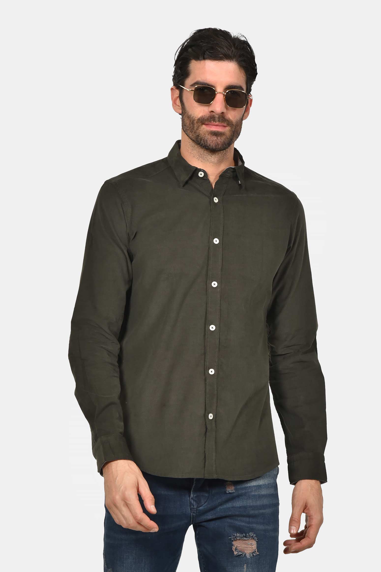 ανδρικό-βαμβακερό-πουκάμισο-ψιλό-κοτλέ