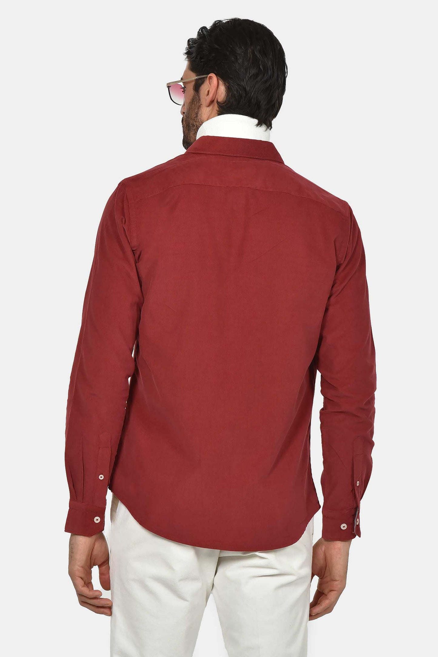 ανδρικό-βαμβακερό-πουκάμισο-ψιλό-κοτλέ