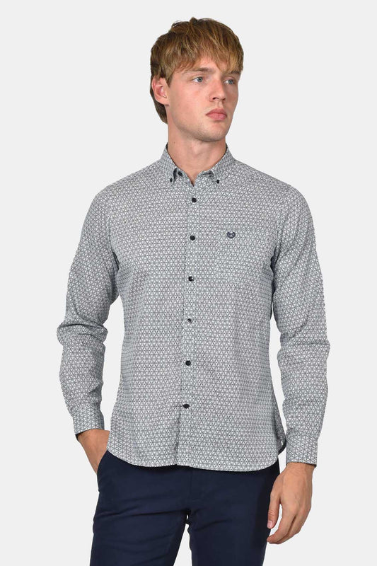 ανδρικό-εμπριμέ-πουκάμισο-custom-fit-από-100%-βαμβάκι-με-διακριτικό-σχέδιο