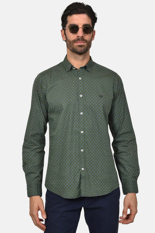 ανδρικό-εμπριμέ-πουκάμισο-custom-fit-100%-βαμβακερό-με-γεωμετρικό-μικροσχέδιο