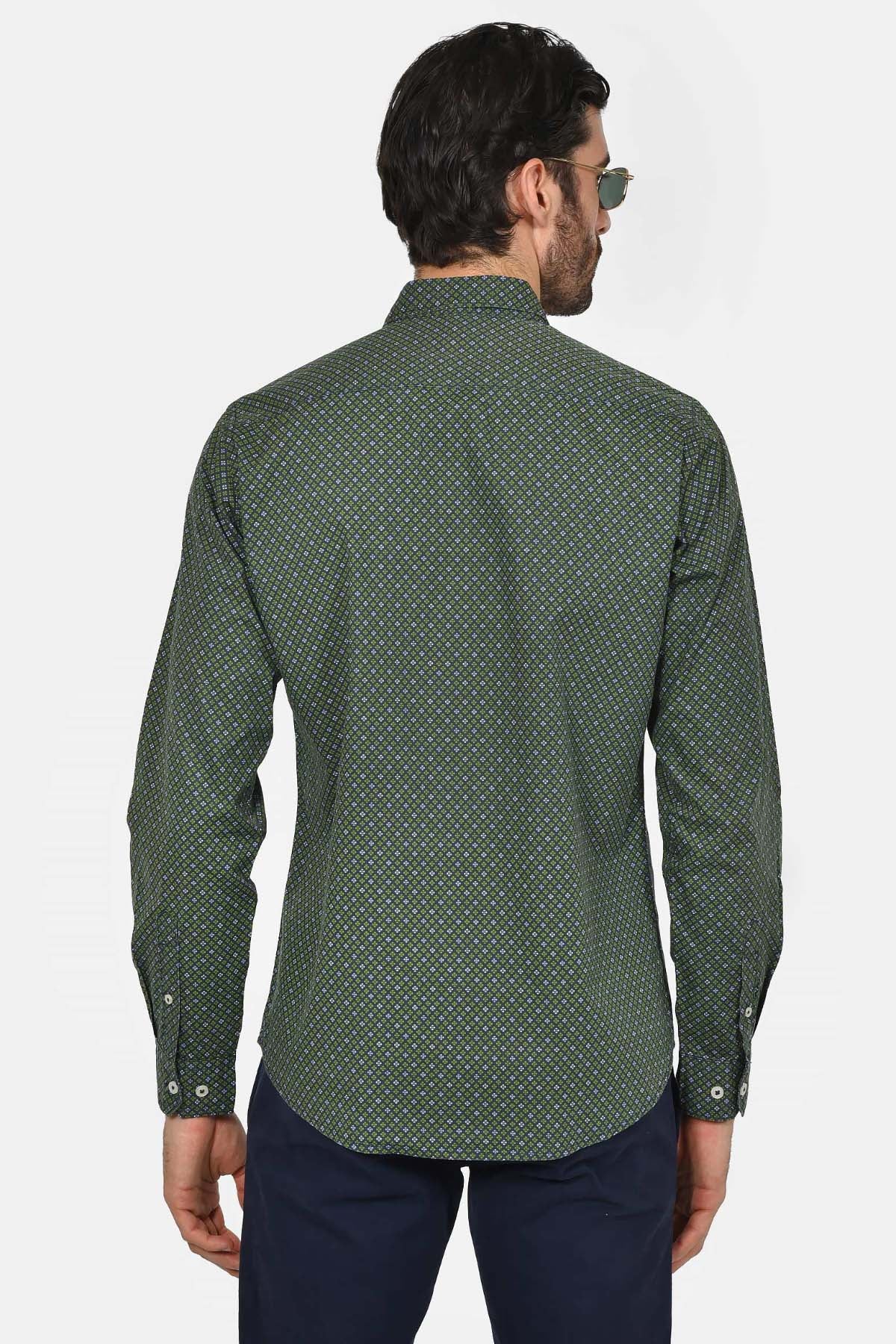 ανδρικό-εμπριμέ-πουκάμισο-custom-fit-100%-βαμβακερό-με-γεωμετρικό-μικροσχέδιο