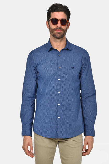 ανδρικό-εμπριμέ-πουκάμισο-custom-fit-100%-βαμβακερό-με-μικροσχέδιο-print