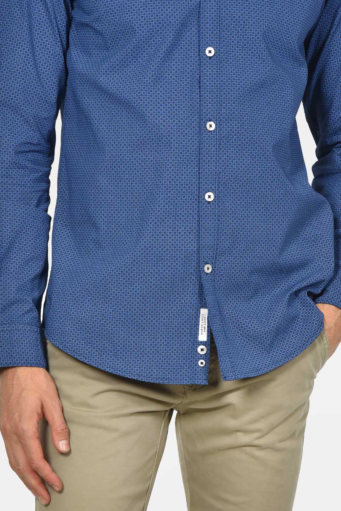 ανδρικό-εμπριμέ-πουκάμισο-custom-fit-100%-βαμβακερό-με-μικροσχέδιο-print