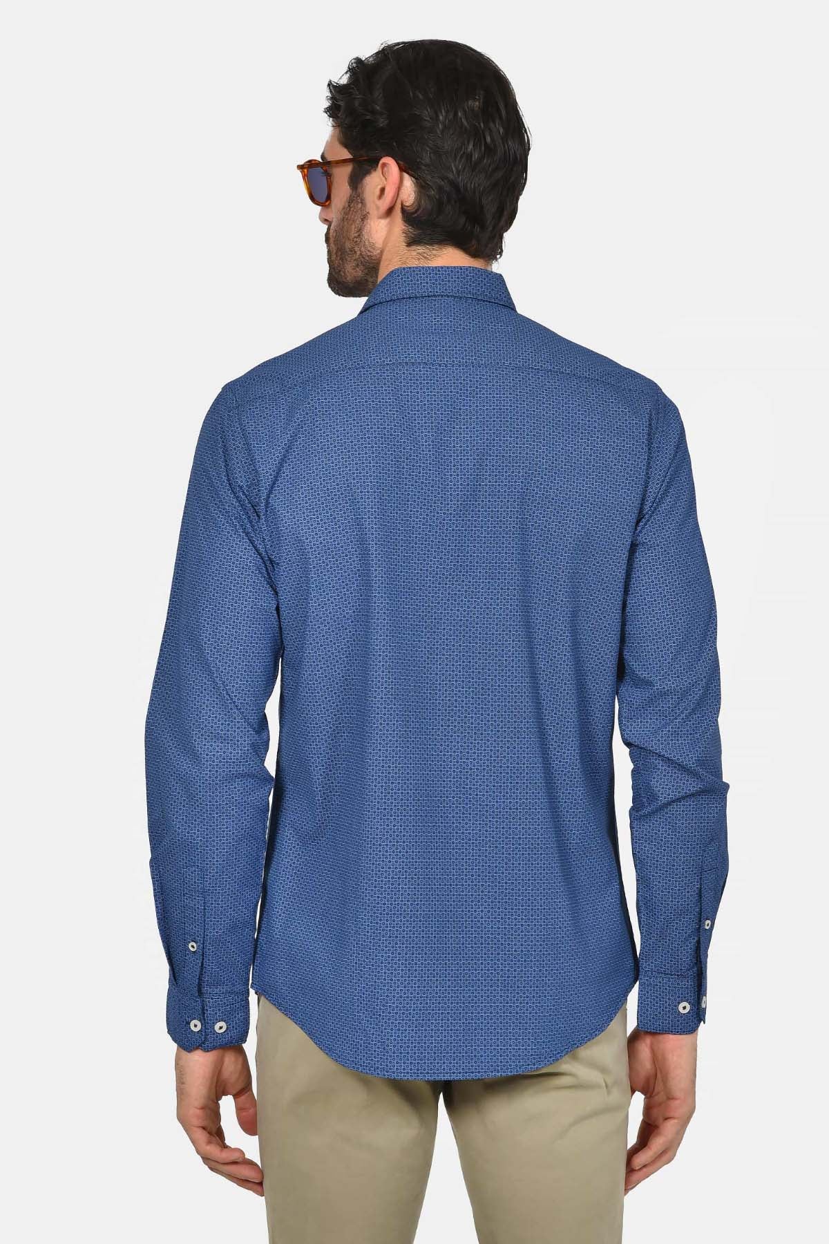 ανδρικό-εμπριμέ-πουκάμισο-custom-fit-100%-βαμβακερό-με-μικροσχέδιο-print