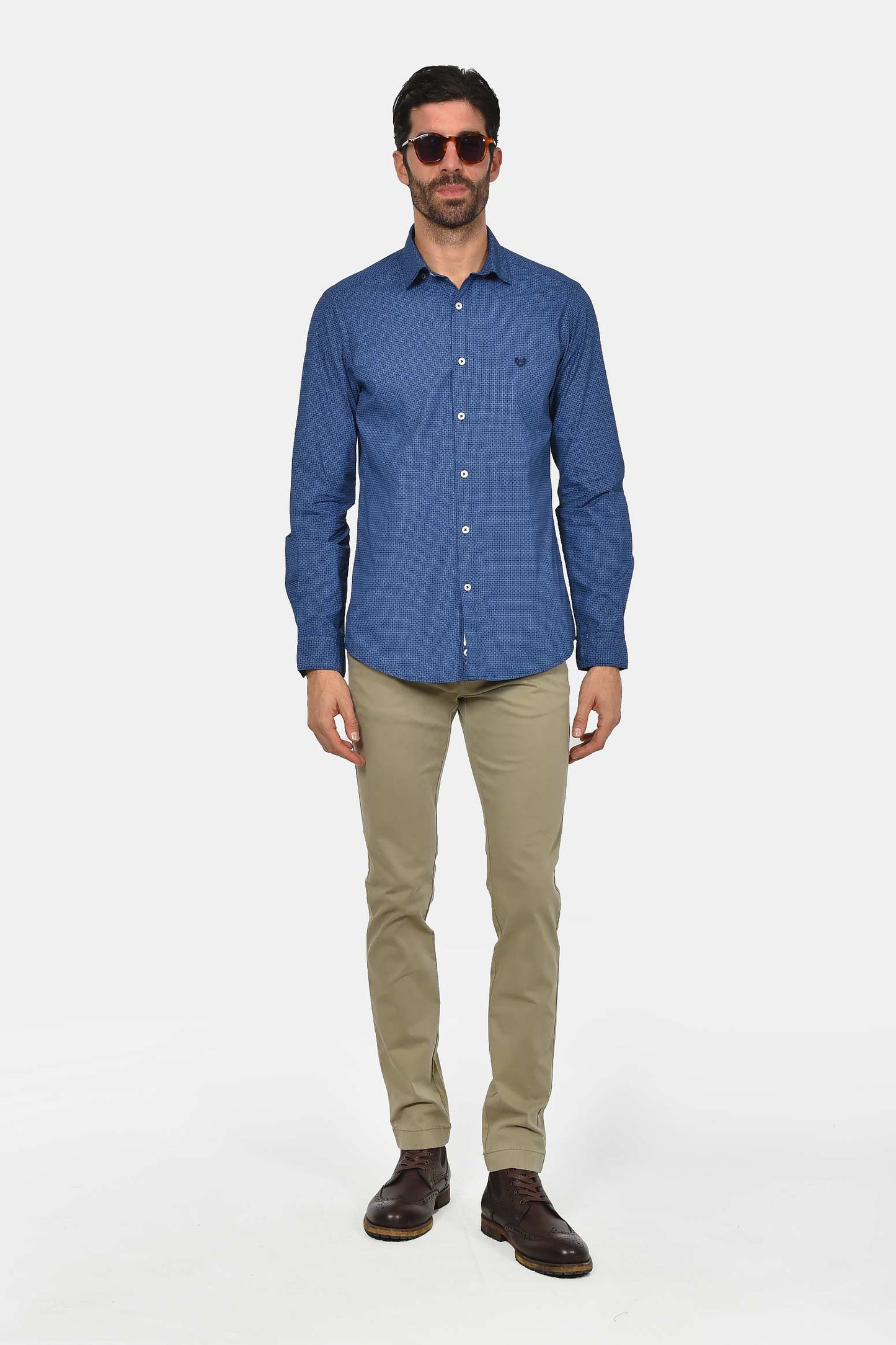 ανδρικό-εμπριμέ-πουκάμισο-custom-fit-100%-βαμβακερό-με-μικροσχέδιο-print