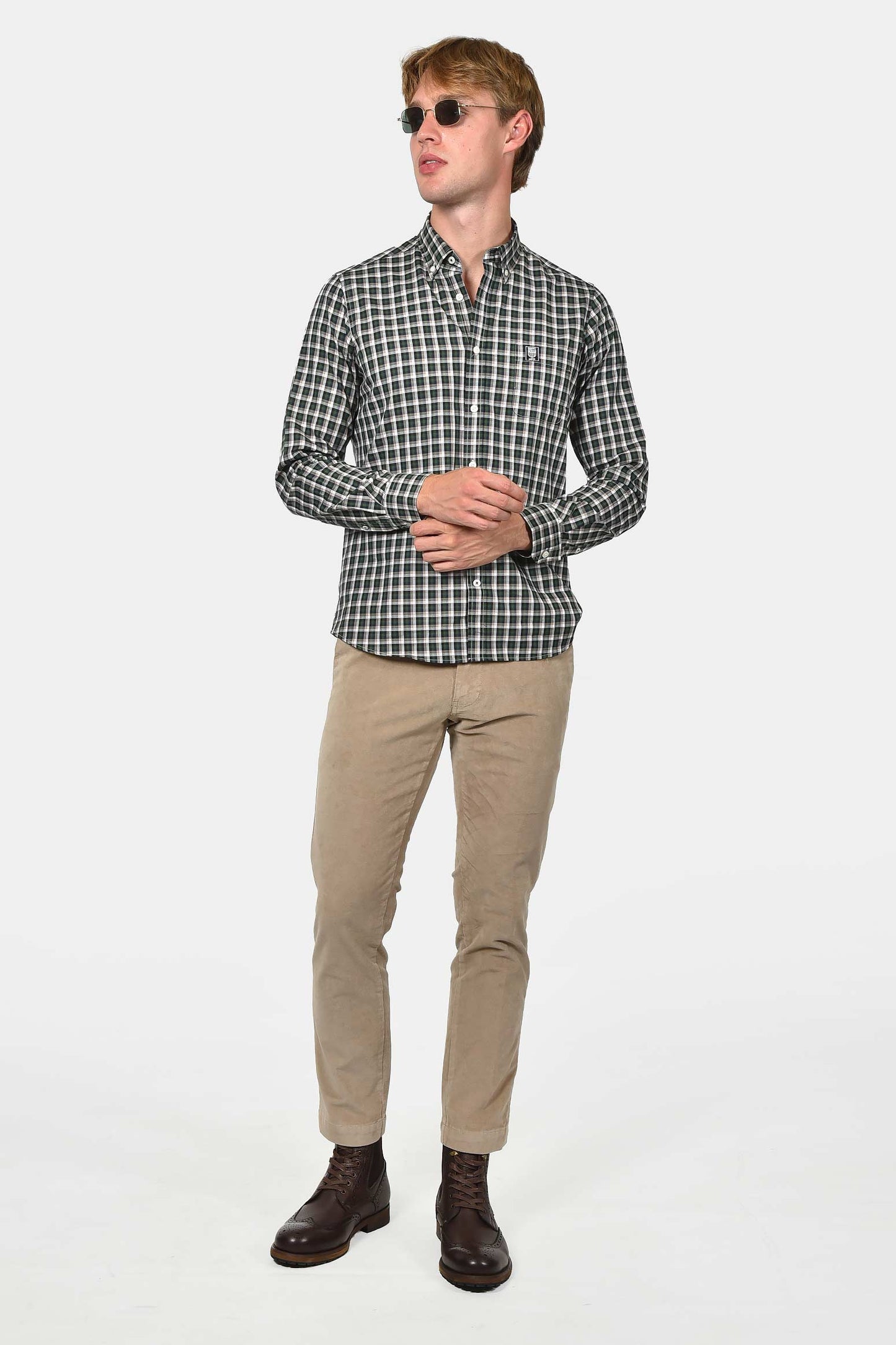 ανδρικό-καρό-πουκάμισο-custom-fit-από-100%-βαμβάκι