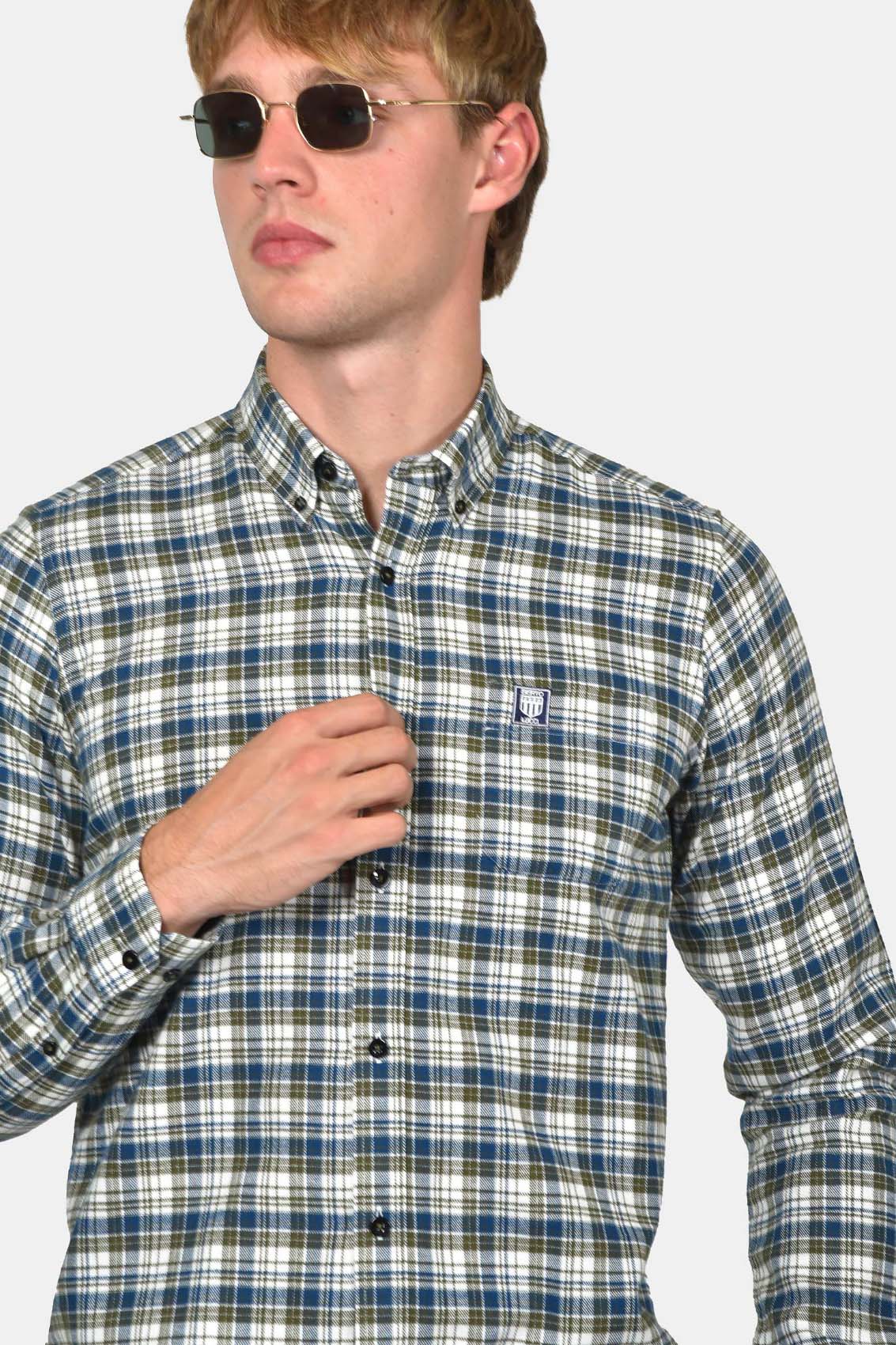 ανδρικό-καρό-πουκάμισο-custom-fit-από-απαλό-βαμβάκι