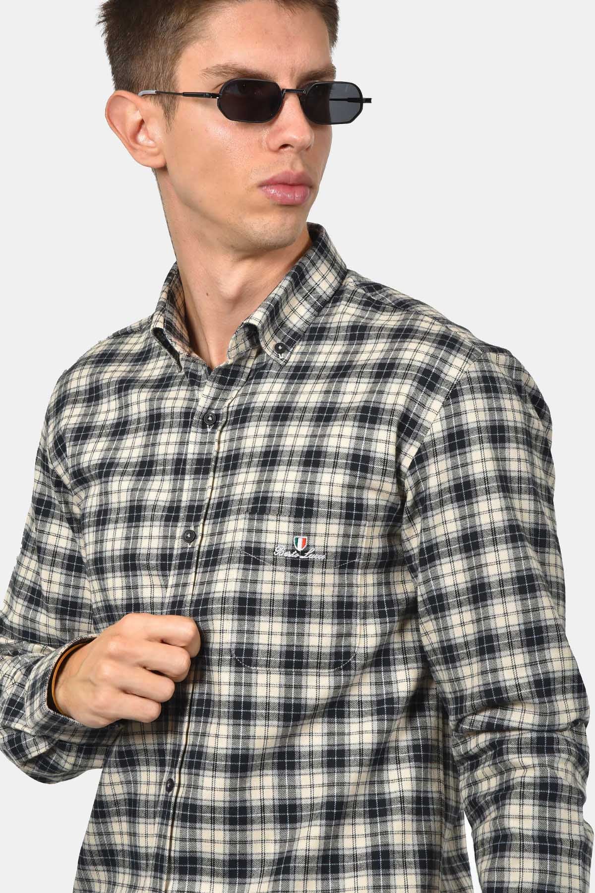 ανδρικό-καρό-πουκάμισο-100%-βαμβάκι-με-τσέπη