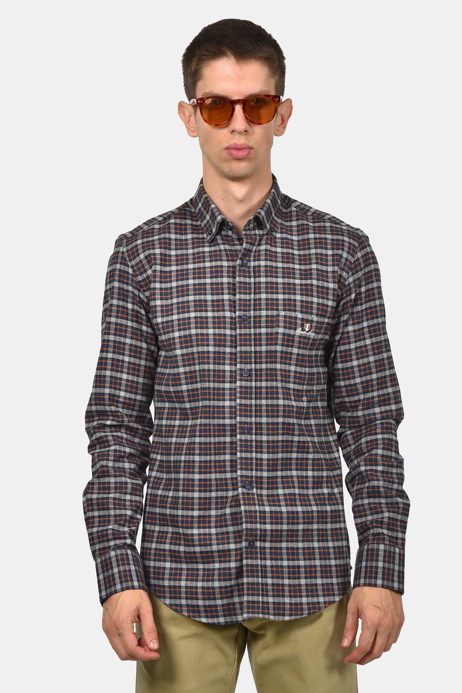 ανδρικό-βαμβακερό-καρό-πουκάμισο-με-τσέπη