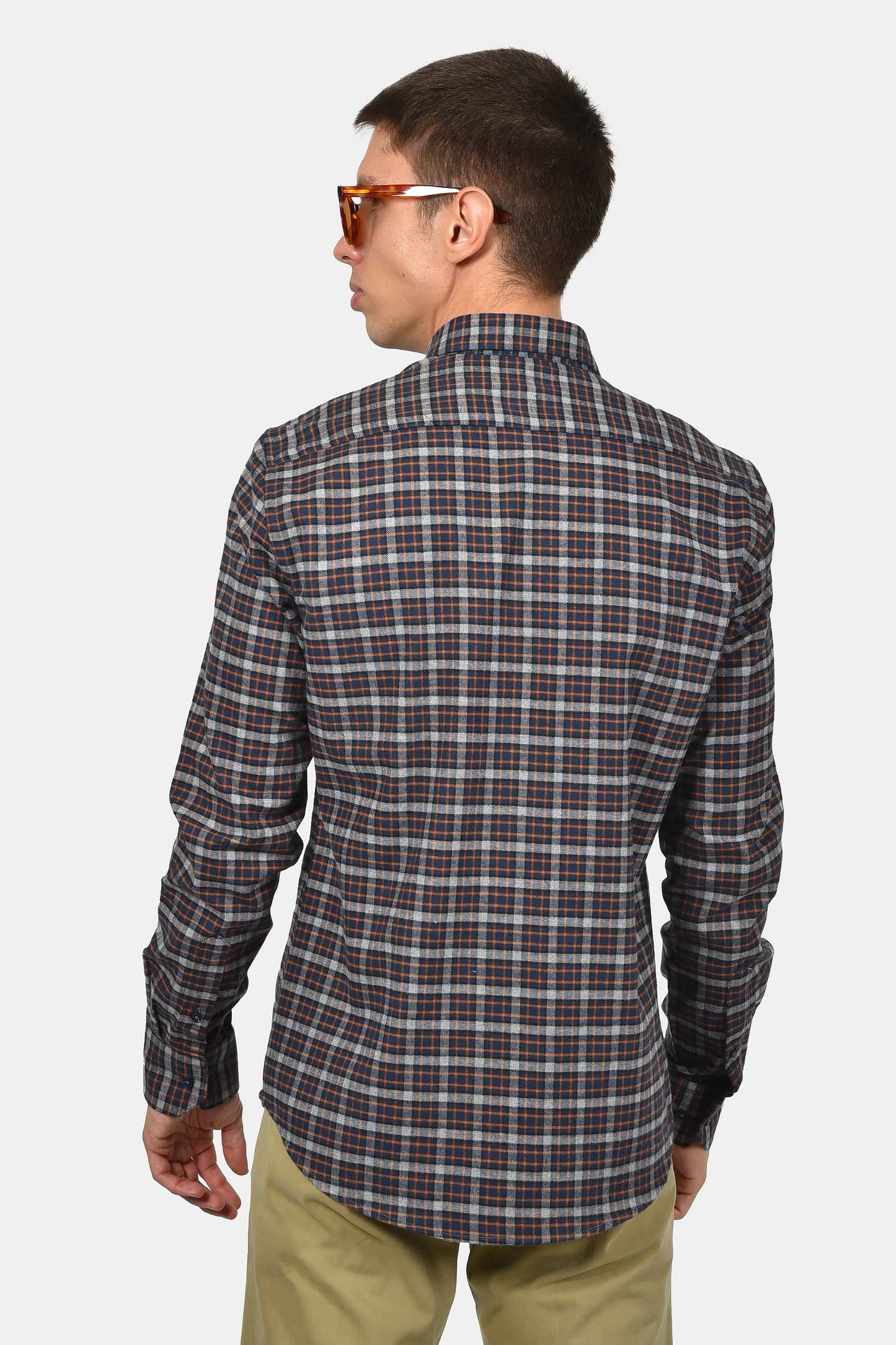 ανδρικό-βαμβακερό-καρό-πουκάμισο-με-τσέπη