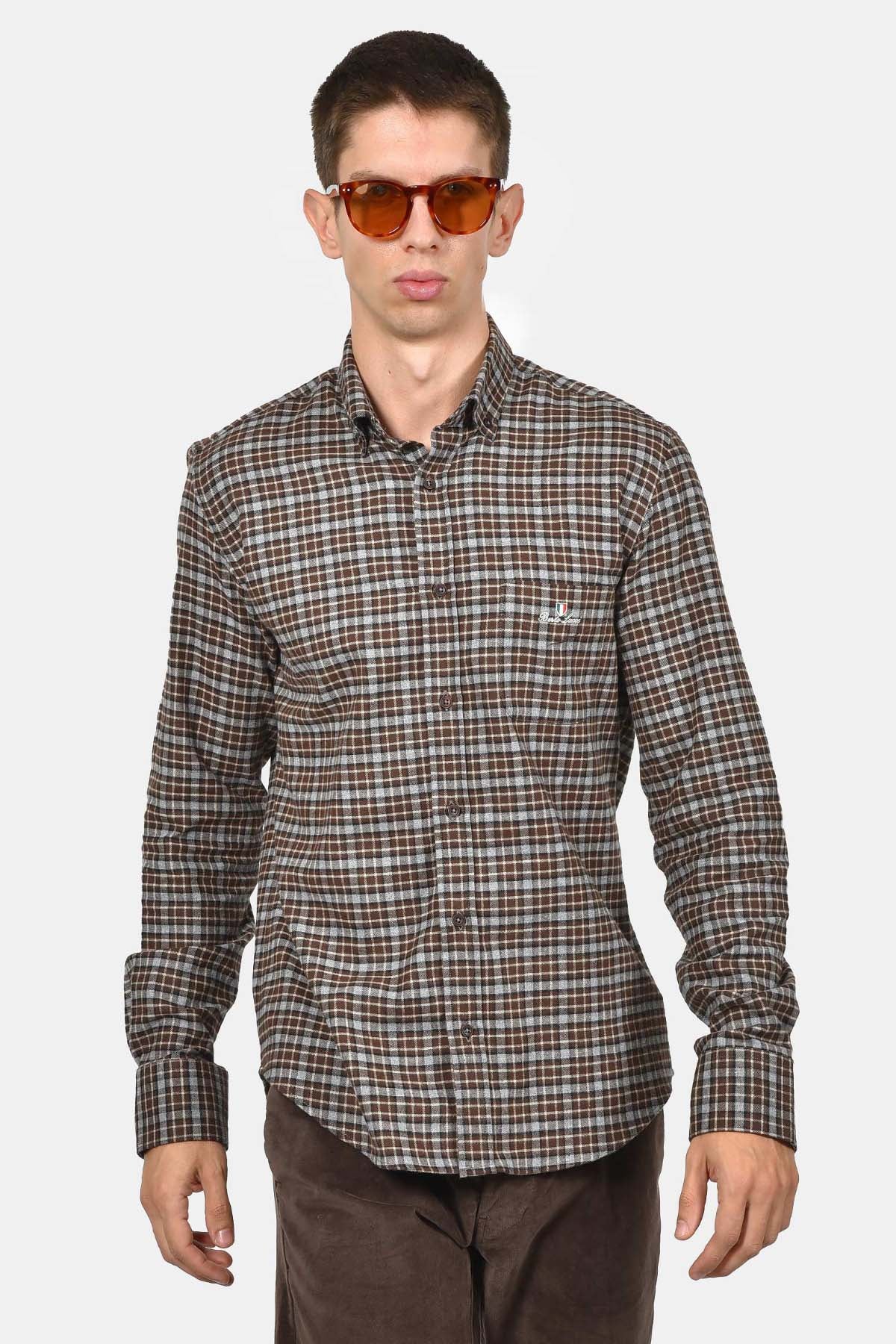 ανδρικό-βαμβακερό-καρό-πουκάμισο-με-τσέπη