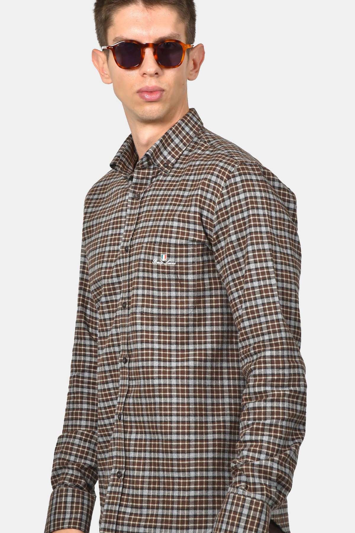 ανδρικό-βαμβακερό-καρό-πουκάμισο-με-τσέπη