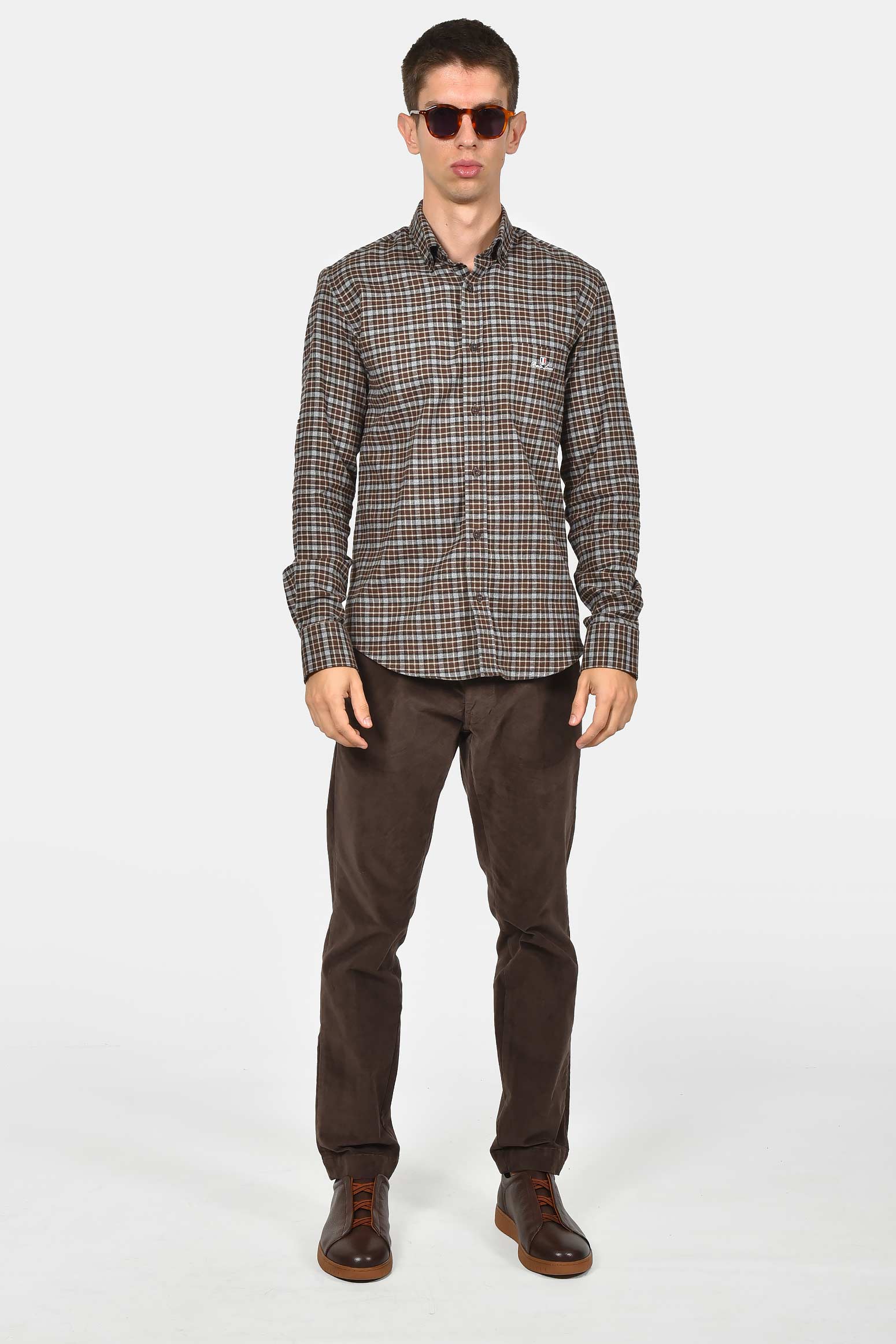 ανδρικό-βαμβακερό-καρό-πουκάμισο-με-τσέπη