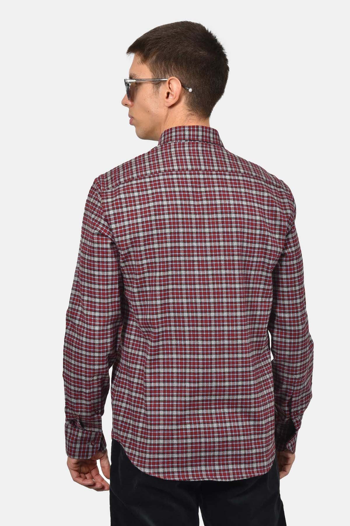 ανδρικό-βαμβακερό-καρό-πουκάμισο-με-τσέπη