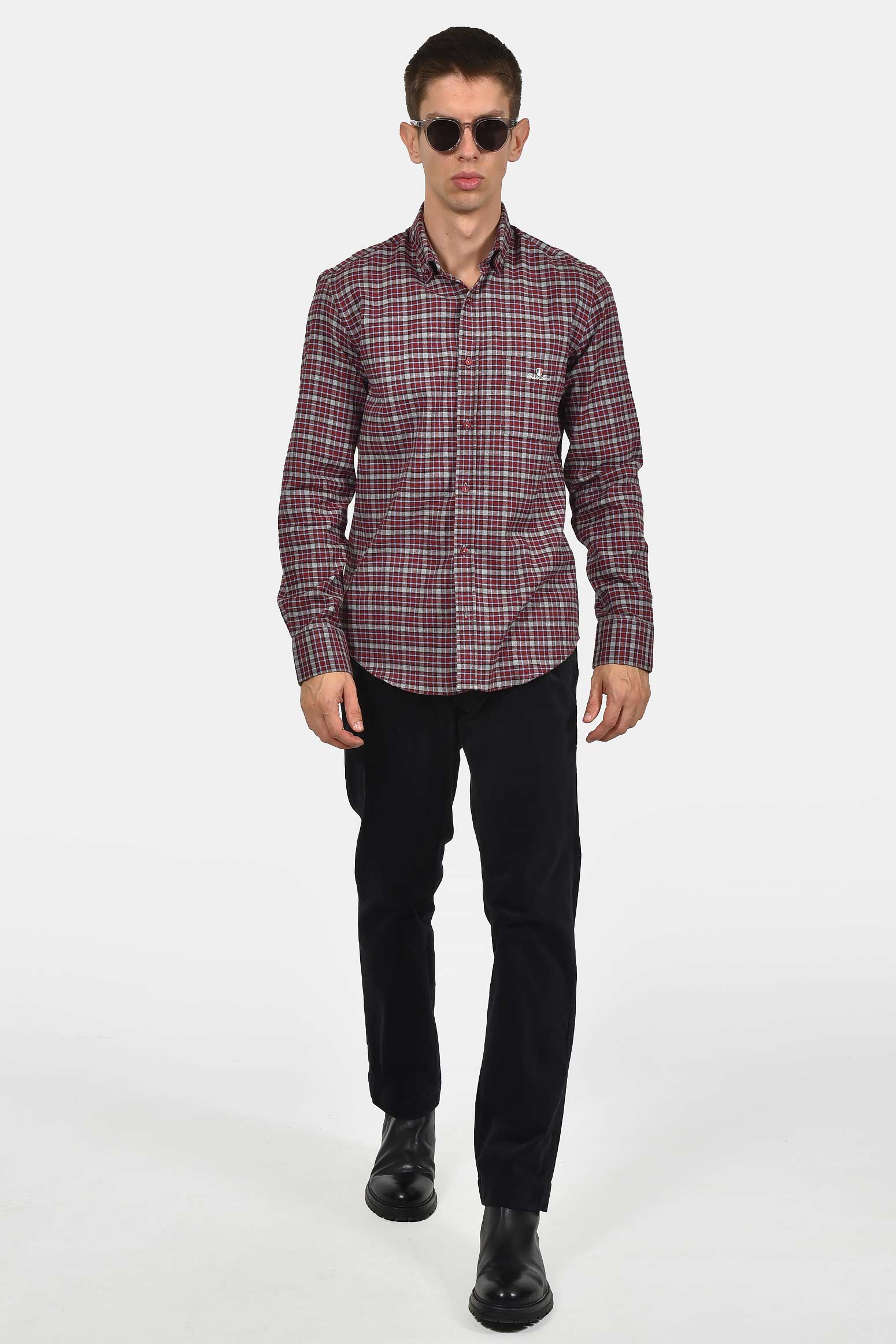 ανδρικό-βαμβακερό-καρό-πουκάμισο-με-τσέπη