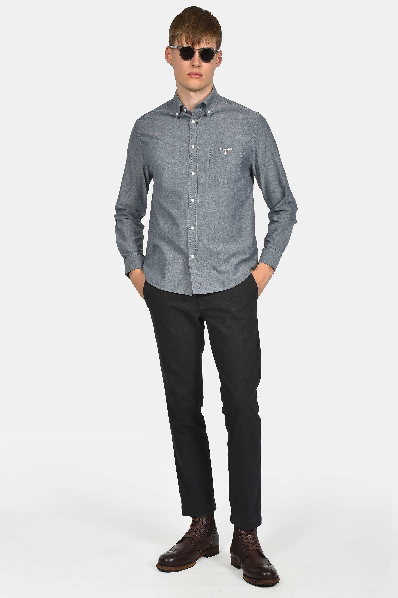 ανδρικό-buttown-down-oxford-πουκάμισο-100%-βαμβάκι