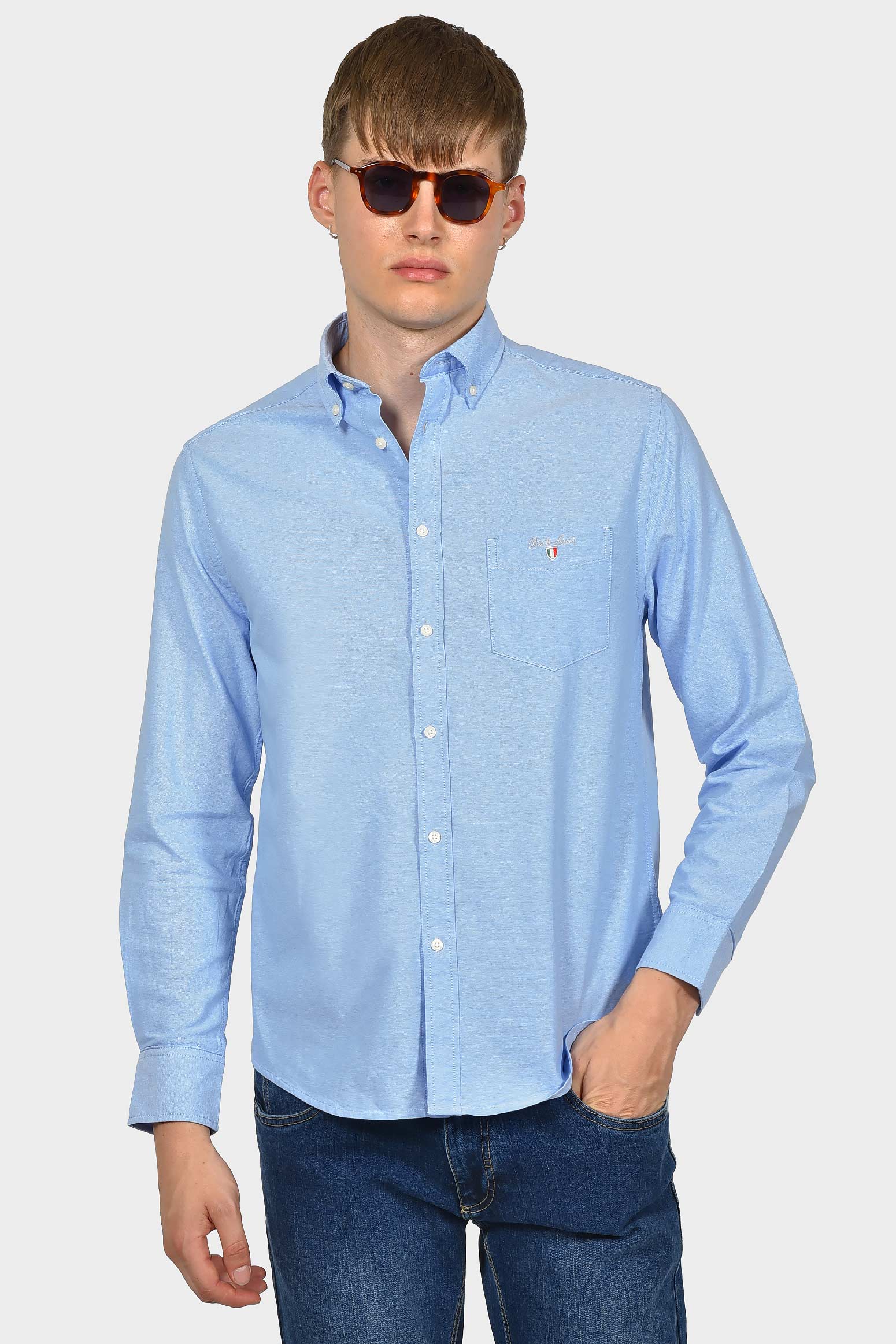 ανδρικό-buttown-down-oxford-πουκάμισο-100%-βαμβάκι