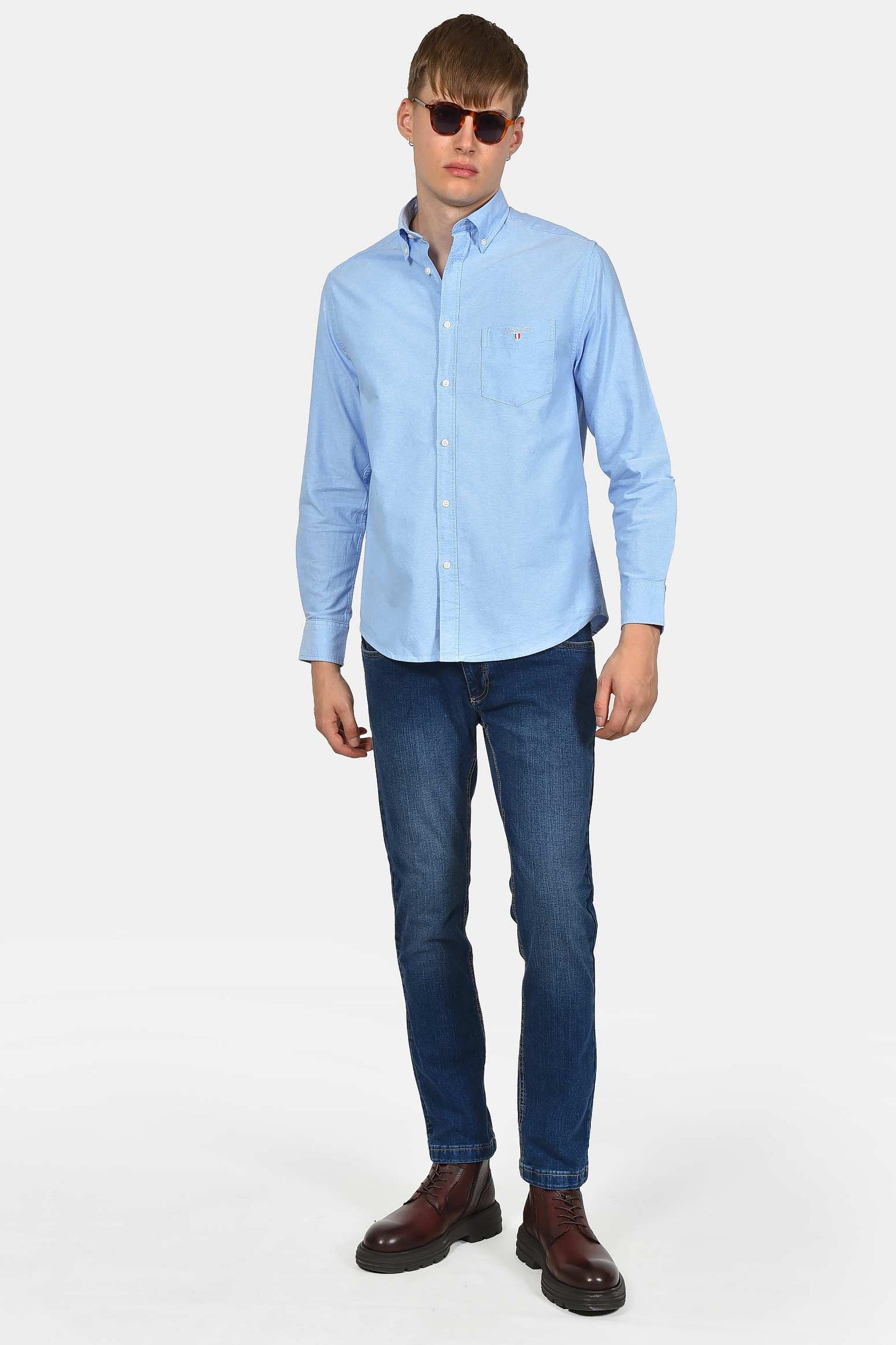 ανδρικό-buttown-down-oxford-πουκάμισο-100%-βαμβάκι