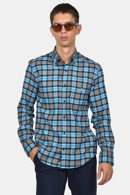 ανδρικό-καρό-πουκάμισο-με-τσέπη-100%-βαμβάκι