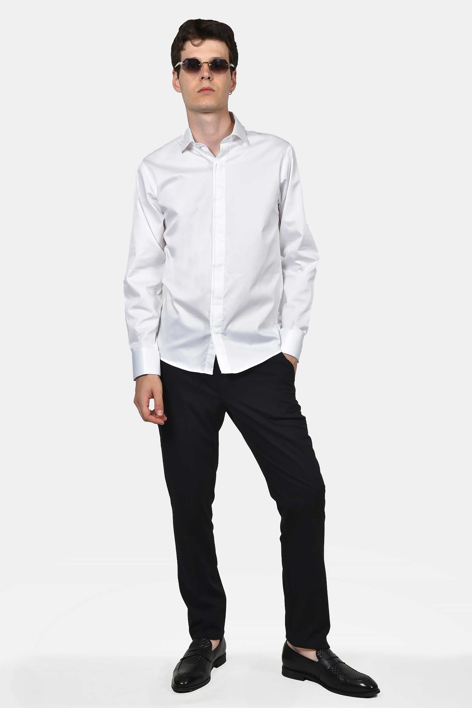 ανδρικό-βαμβακερό-πουκάμισο-για-μανικετόκουμπα