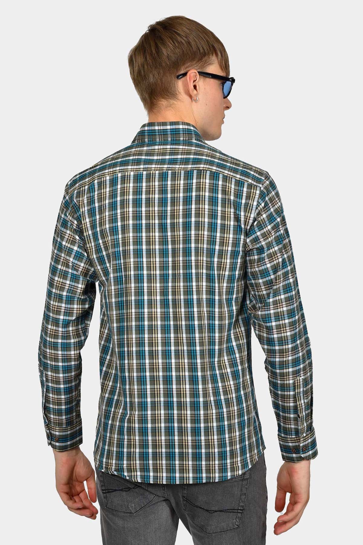 ανδρικό-πουκάμισο-normal-fit-με-κλασικό-καρό-σχέδιο