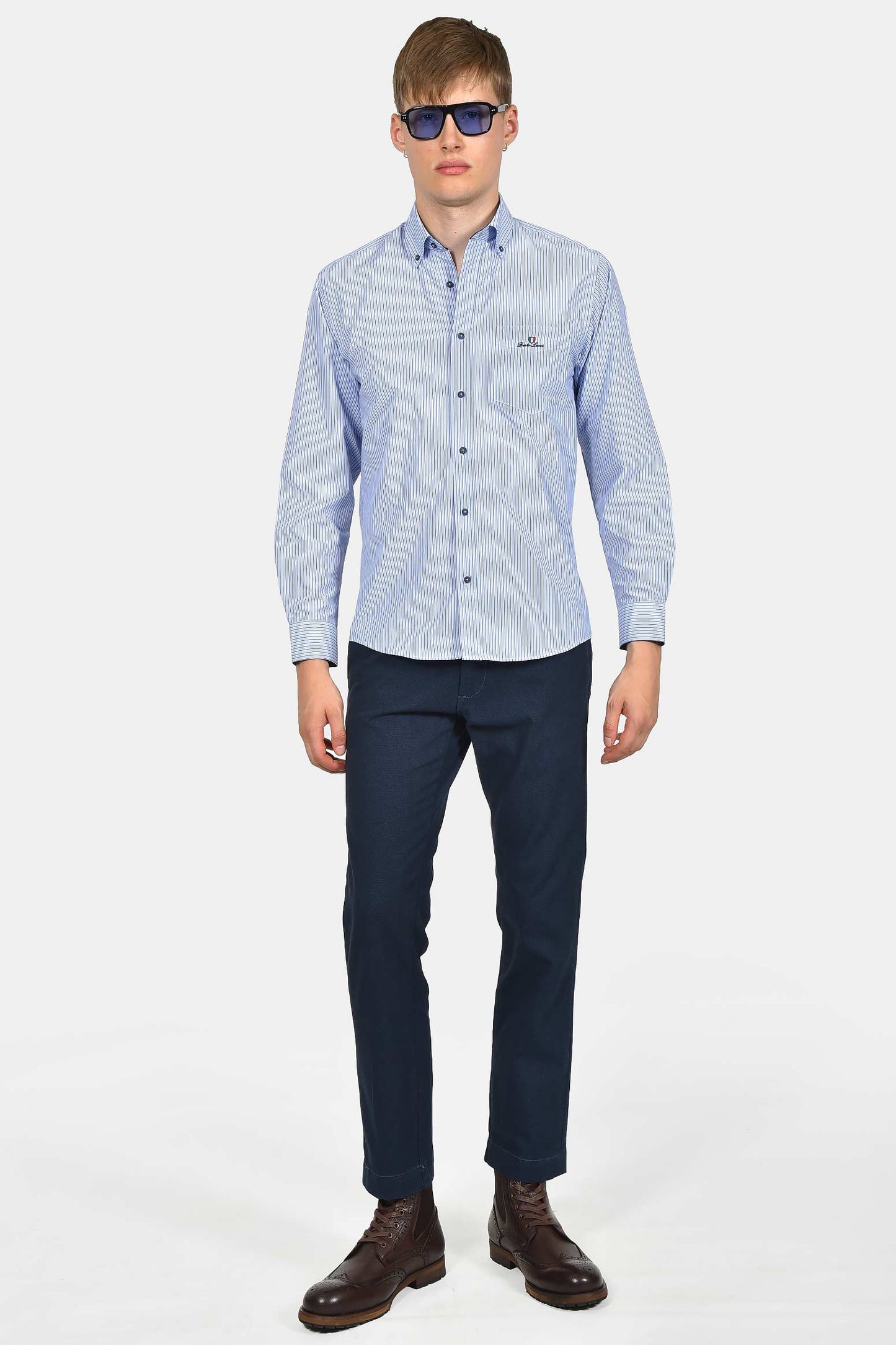 ανδρικό-ριγέ-πουκάμισο-normal-fit-με-τσέπη-στο-στήθος