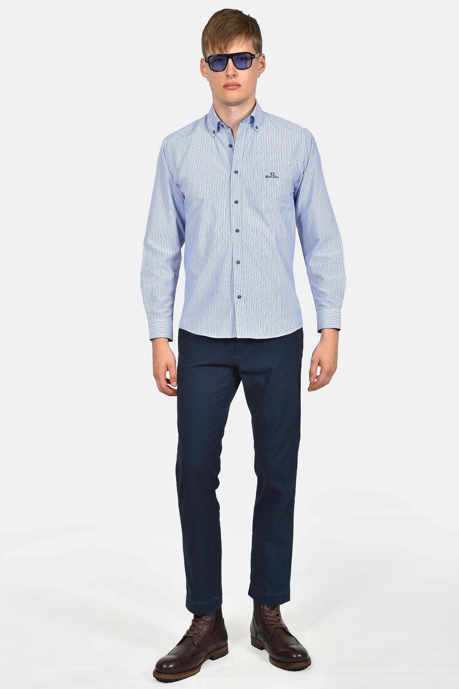 ανδρικό-ριγέ-πουκάμισο-normal-fit-με-τσέπη-στο-στήθος