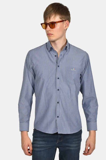 ανδρικό-ριγέ-πουκάμισο-normal-fit-με-τσέπη-στο-στήθος
