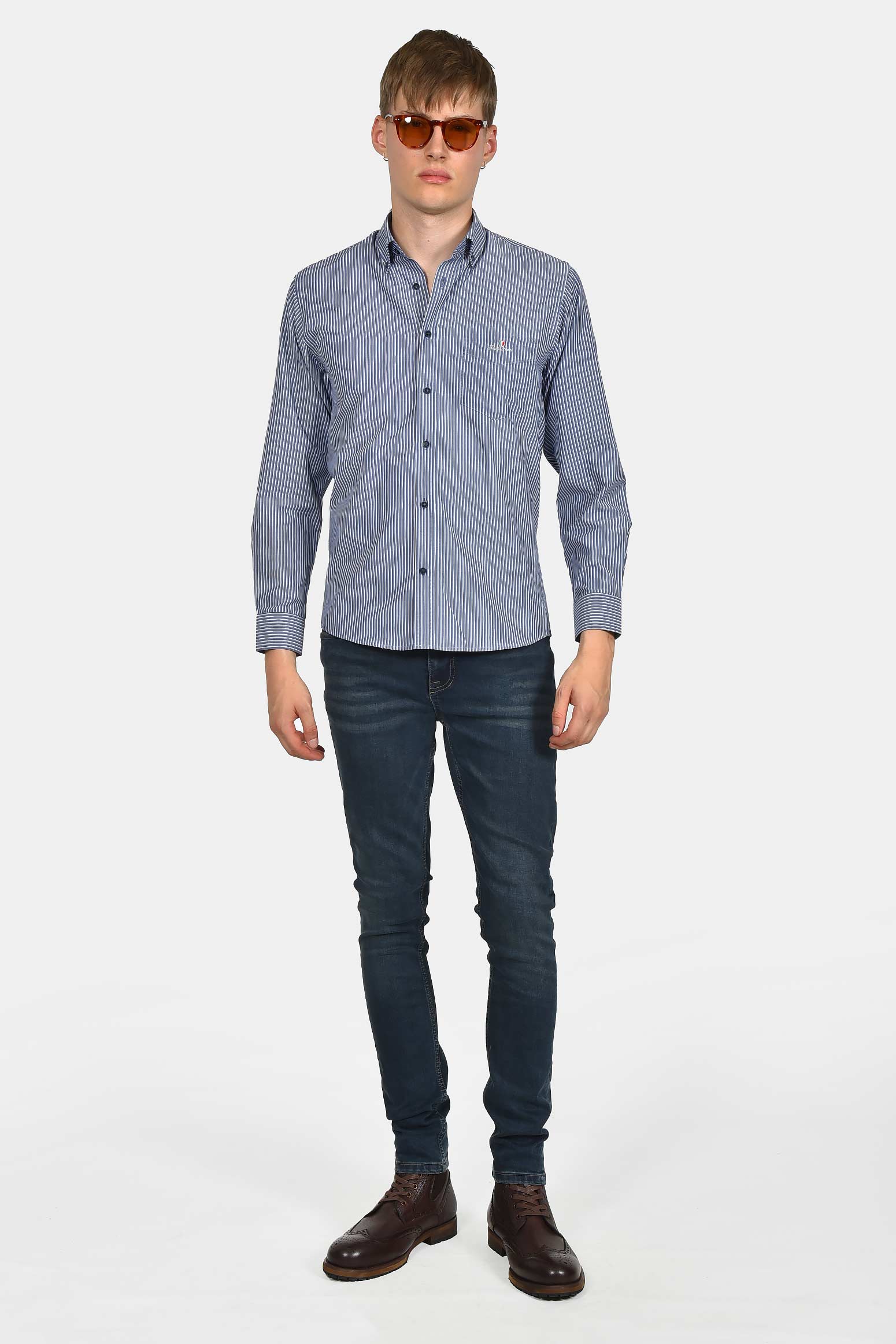 ανδρικό-ριγέ-πουκάμισο-normal-fit-με-τσέπη-στο-στήθος