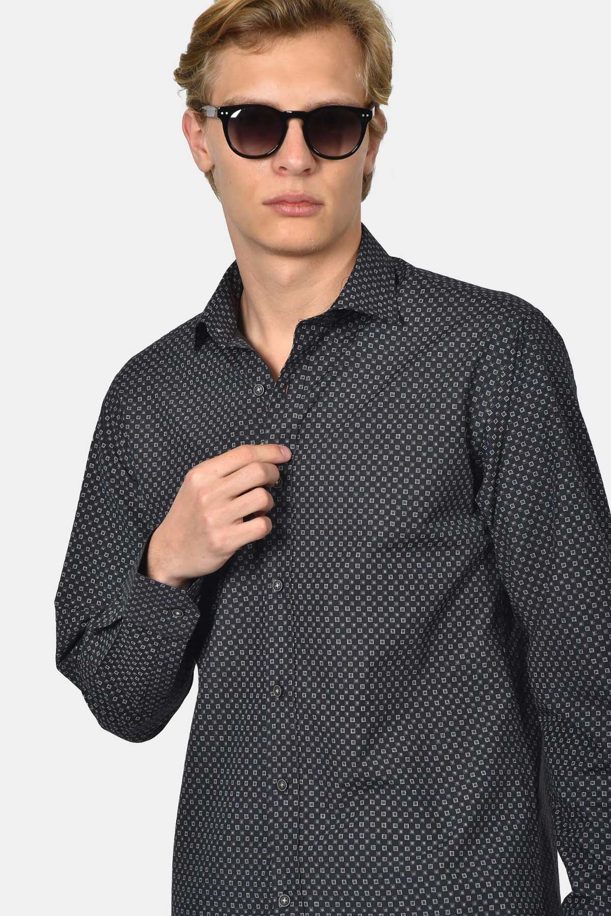 ανδρικό-εμπριμέ-πουκάμισο-normal-fit-100%-βαμβάκι