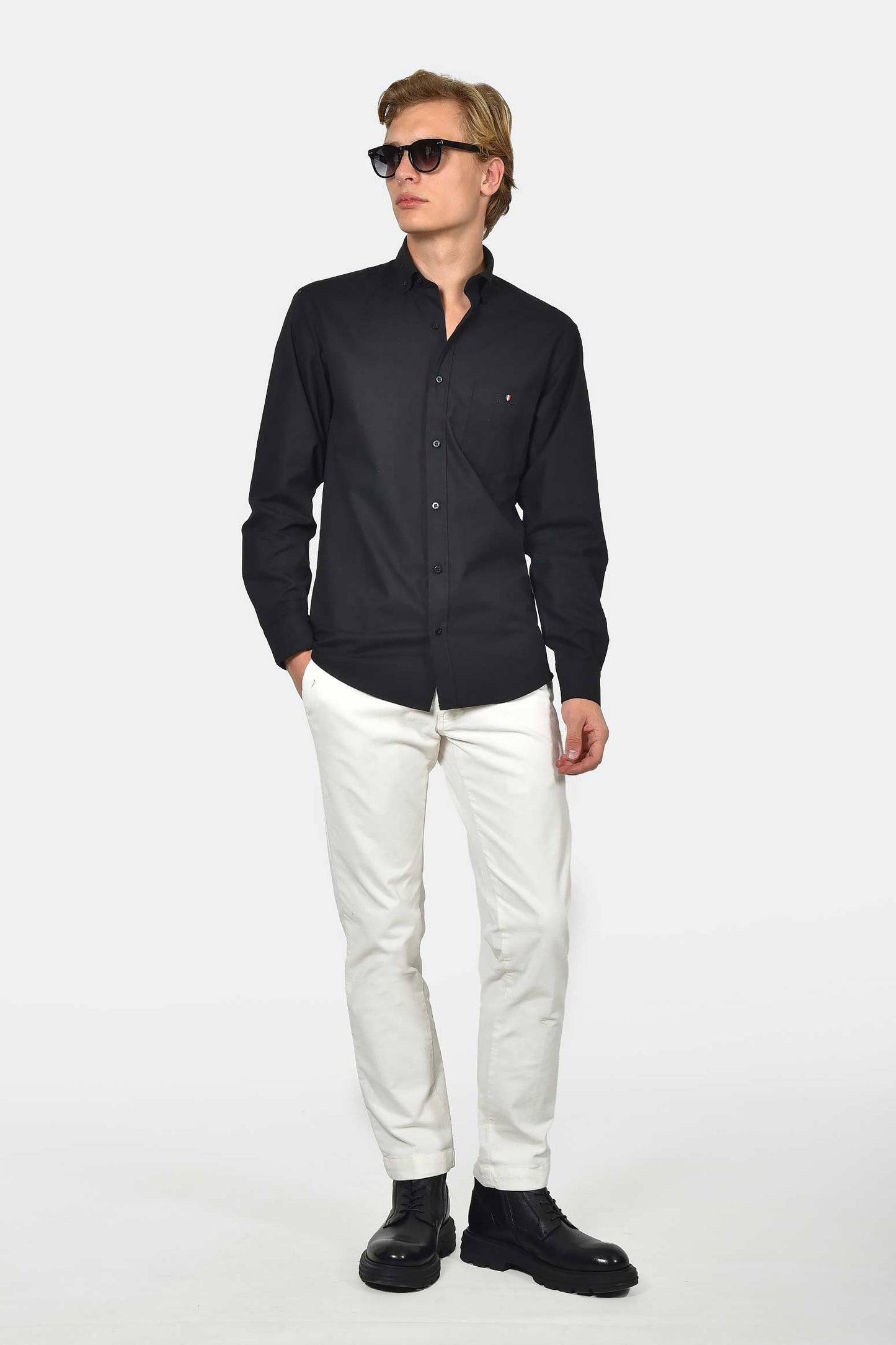 ανδρικό-button-down-πουκάμισο-φανέλα-normal-fit