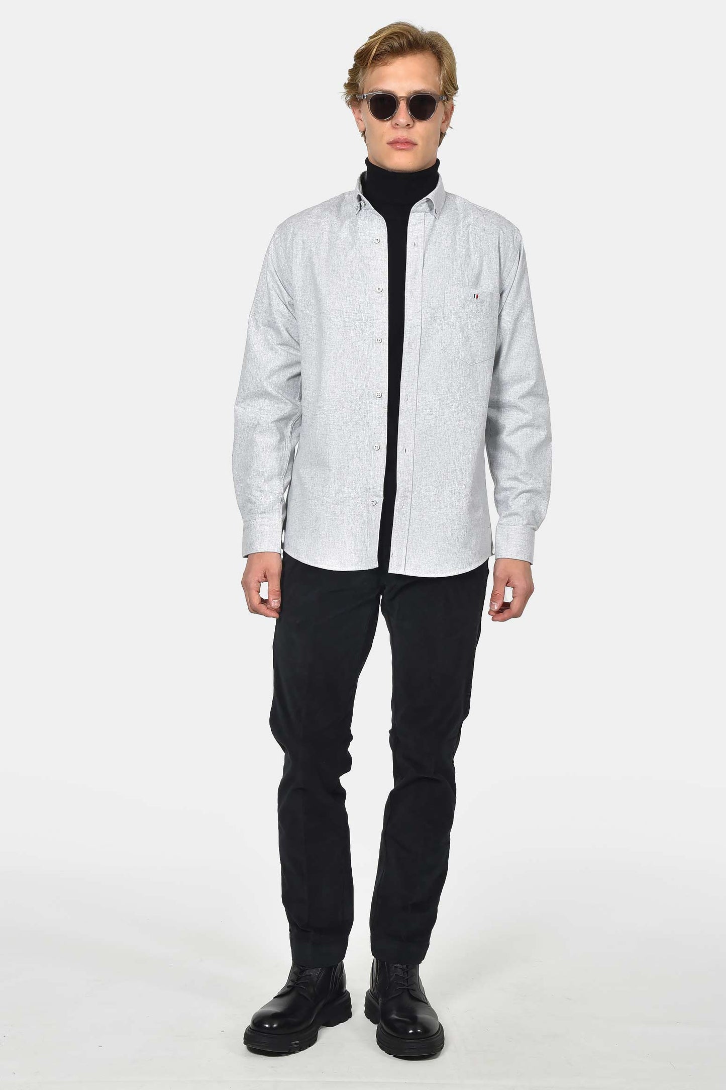 ανδρικό-button-down-πουκάμισο-φανέλα-normal-fit