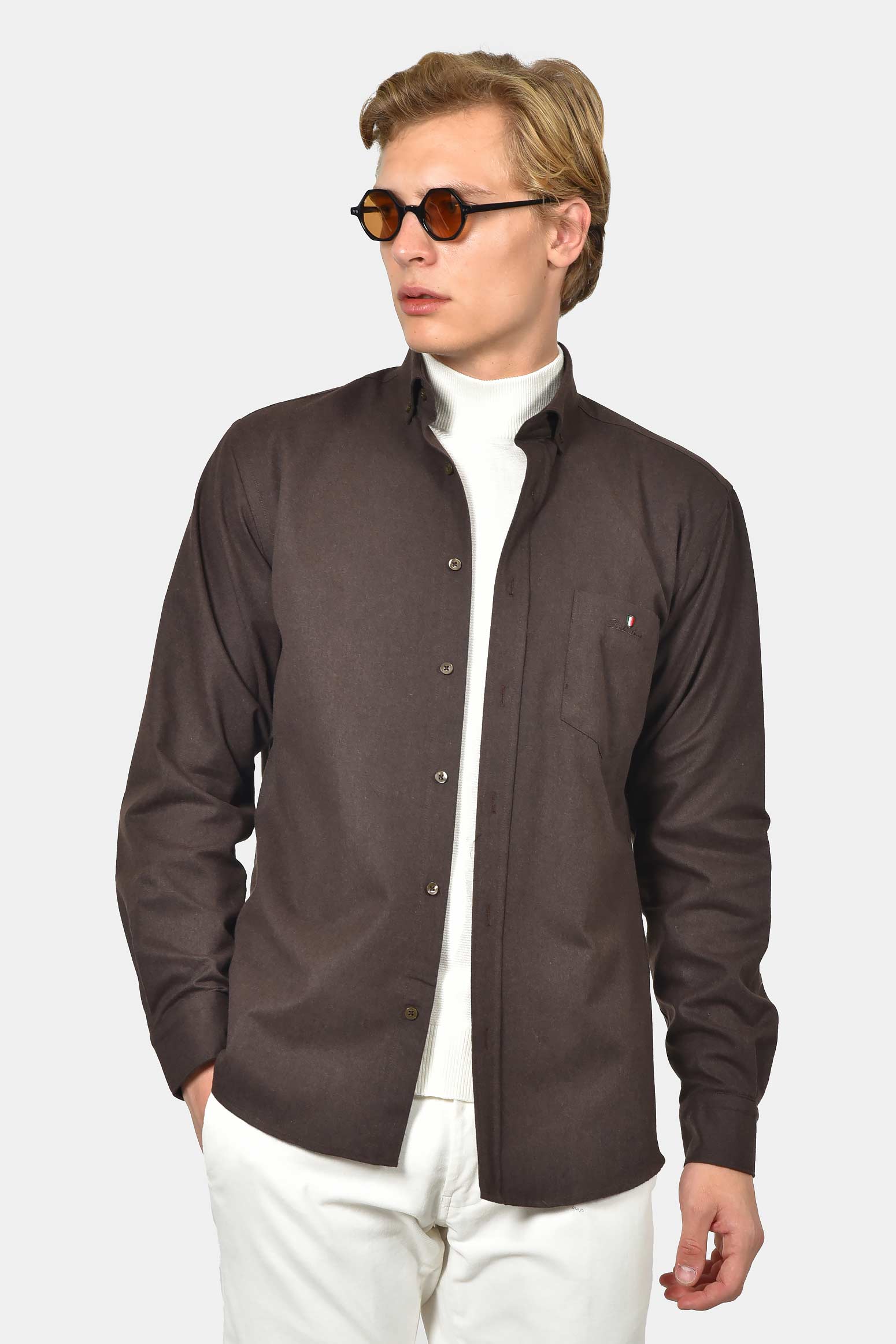 ανδρικό-button-down-πουκάμισο-φανέλα-normal-fit