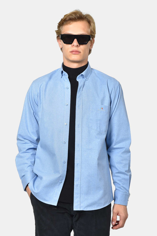 ανδρικό-button-down-πουκάμισο-φανέλα-normal-fit