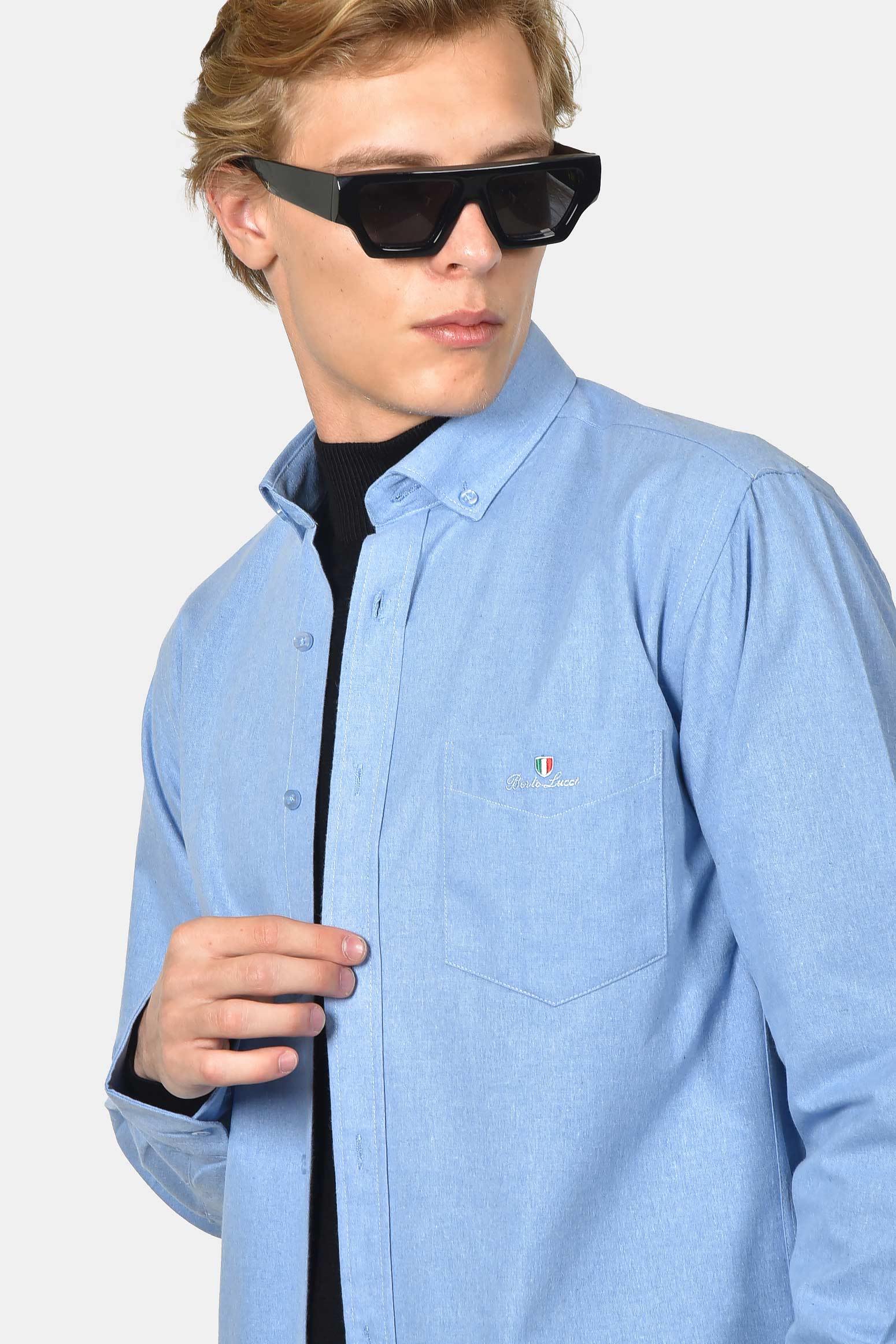 ανδρικό-button-down-πουκάμισο-φανέλα-normal-fit