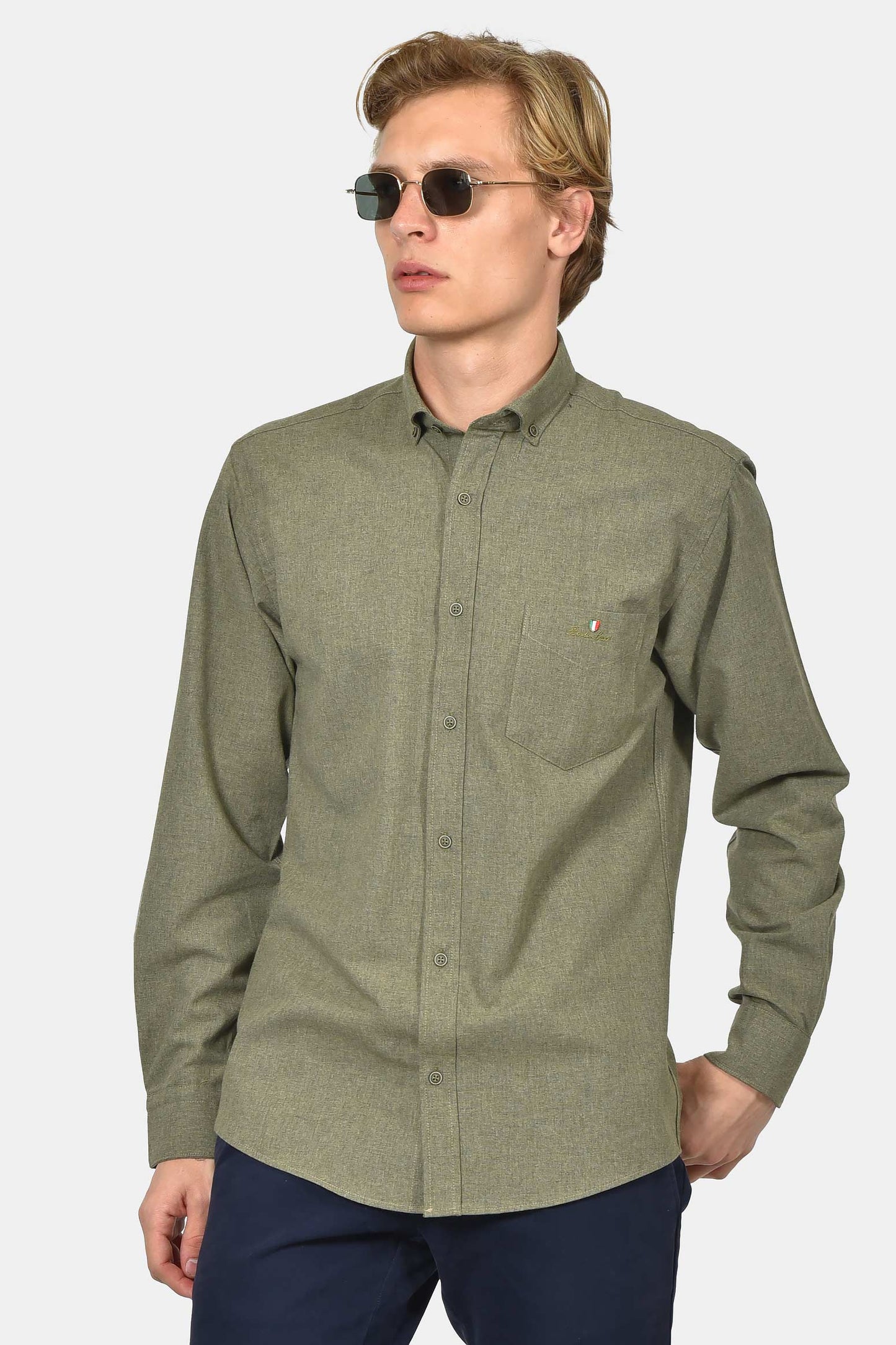 ανδρικό-button-down-πουκάμισο-φανέλα-normal-fit