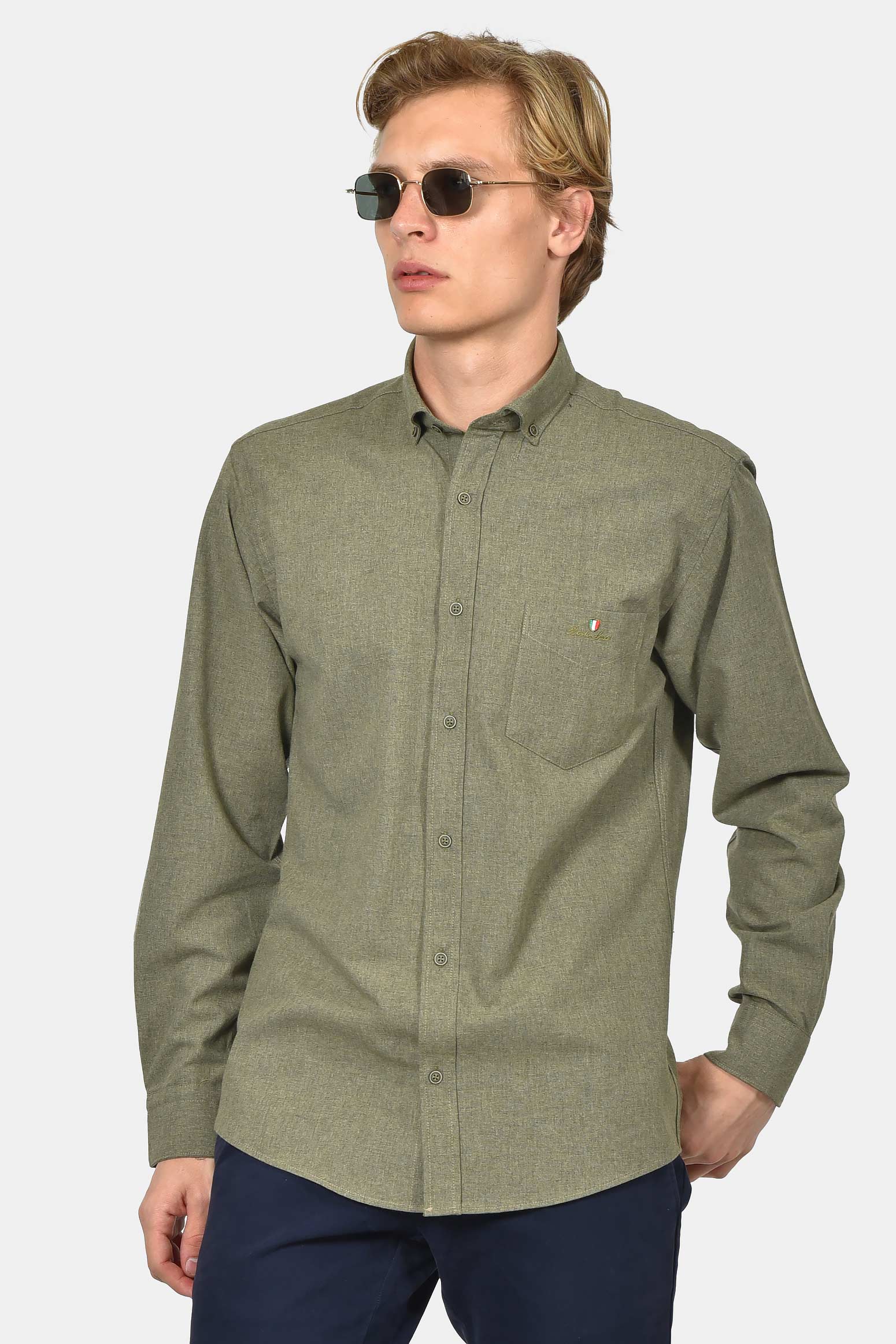 ανδρικό-button-down-πουκάμισο-φανέλα-normal-fit