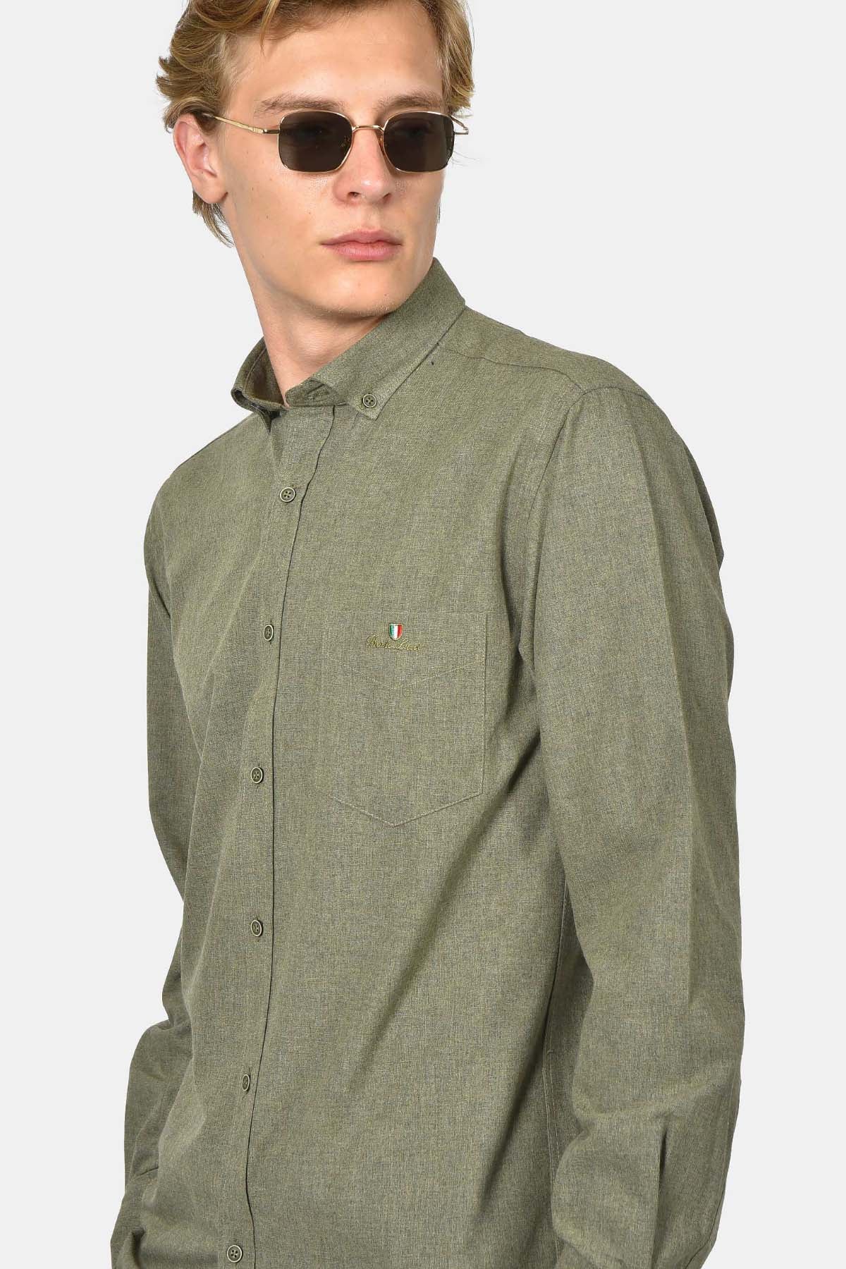 ανδρικό-button-down-πουκάμισο-φανέλα-normal-fit