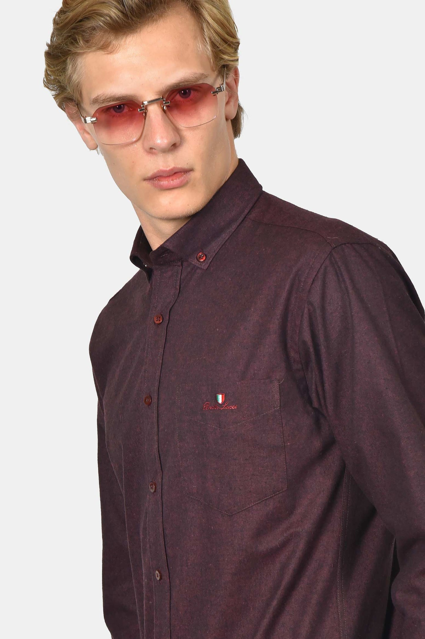 ανδρικό-button-down-πουκάμισο-φανέλα-normal-fit