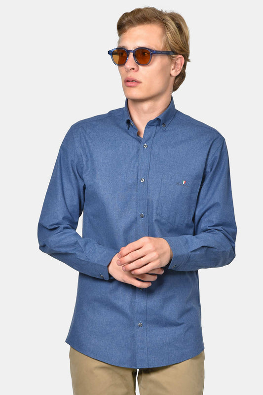 ανδρικό-button-down-πουκάμισο-φανέλα-normal-fit