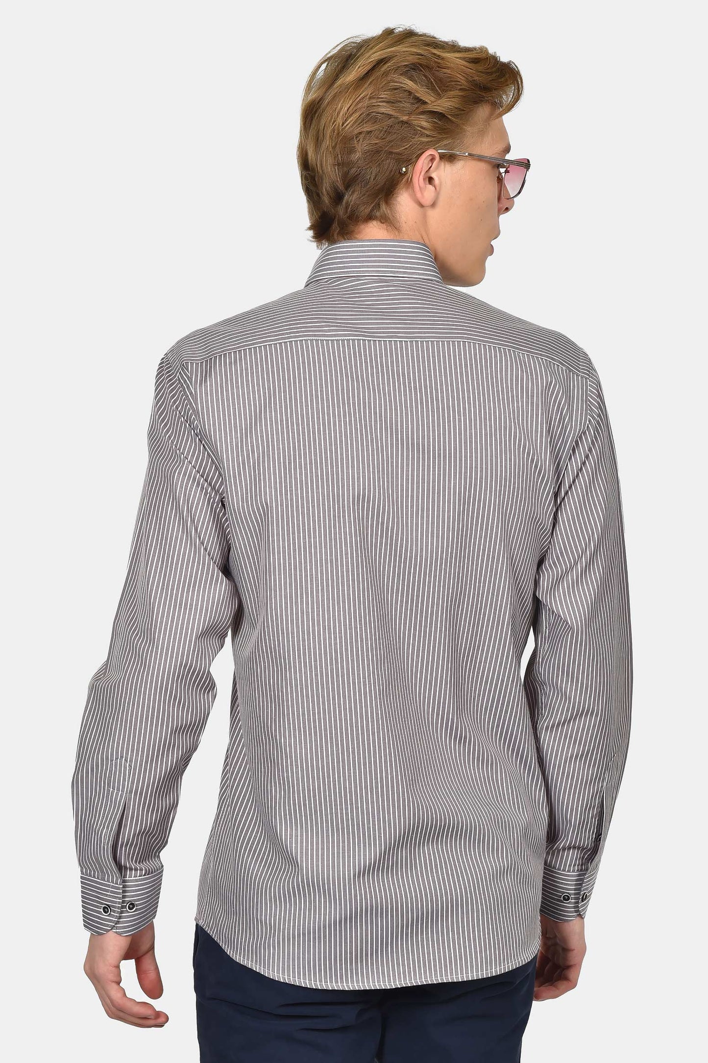 ανδρικό-ριγέ-πουκάμισο-normal-fit-με-κέντημα-στήθους-&-ανάλαφρη-υφή